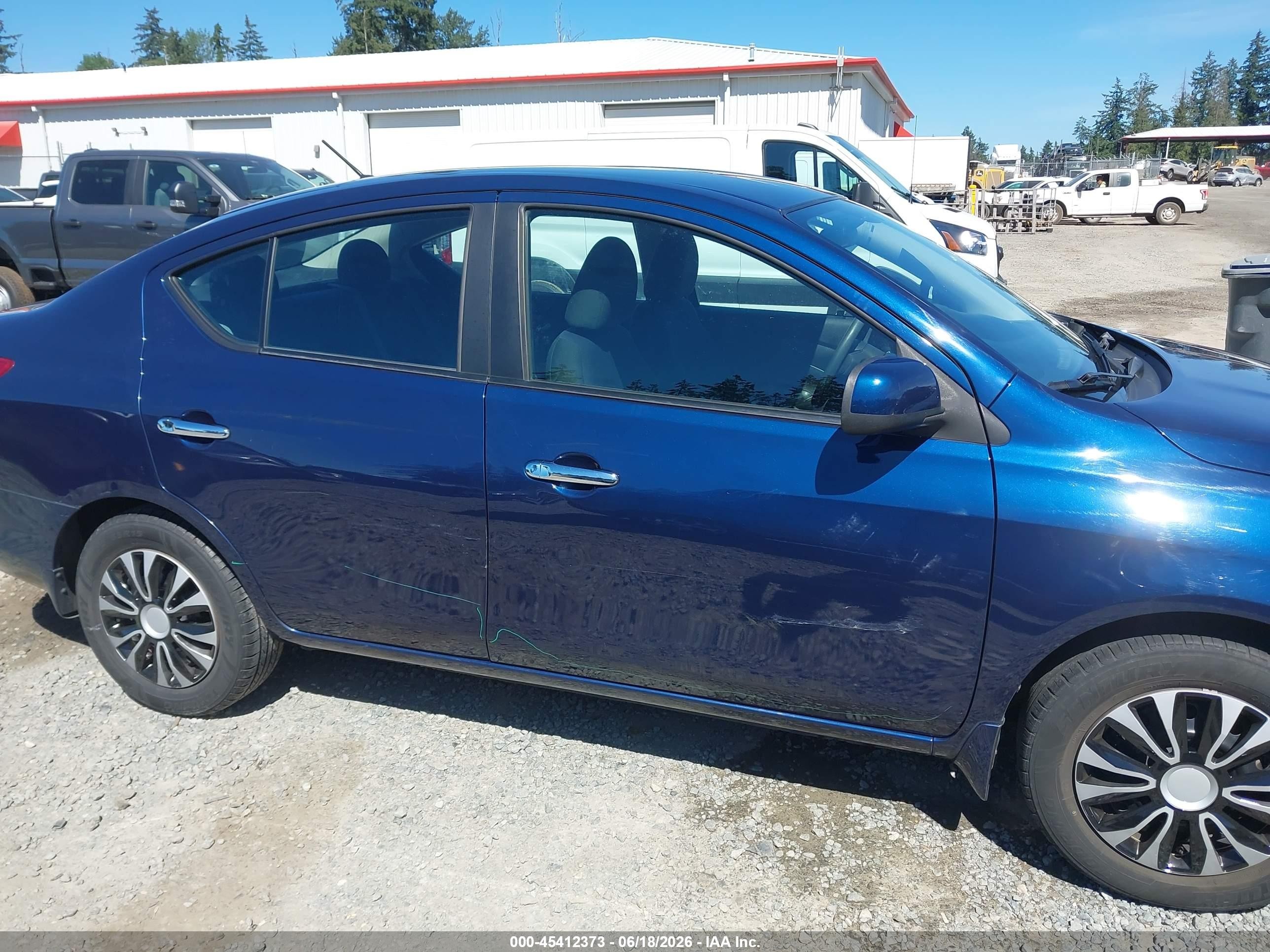 2012 Nissan Versa 1.6 Sv Blue vin: 3N1CN7AP5CL881467