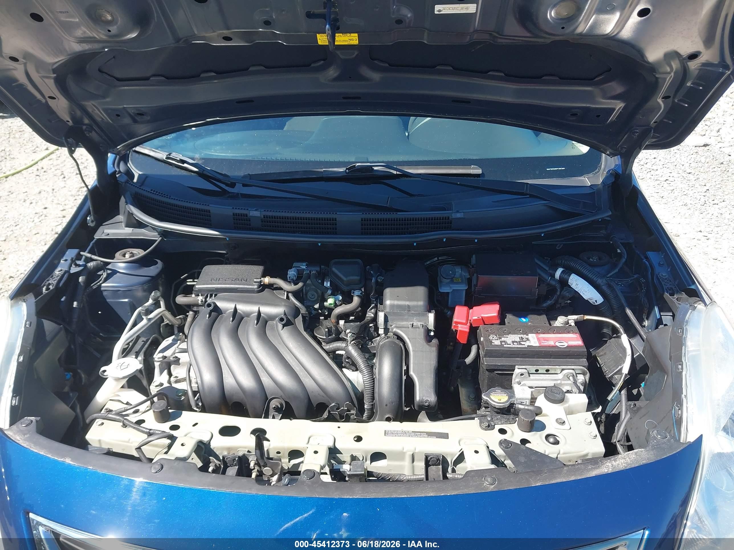 2012 Nissan Versa 1.6 Sv Blue vin: 3N1CN7AP5CL881467