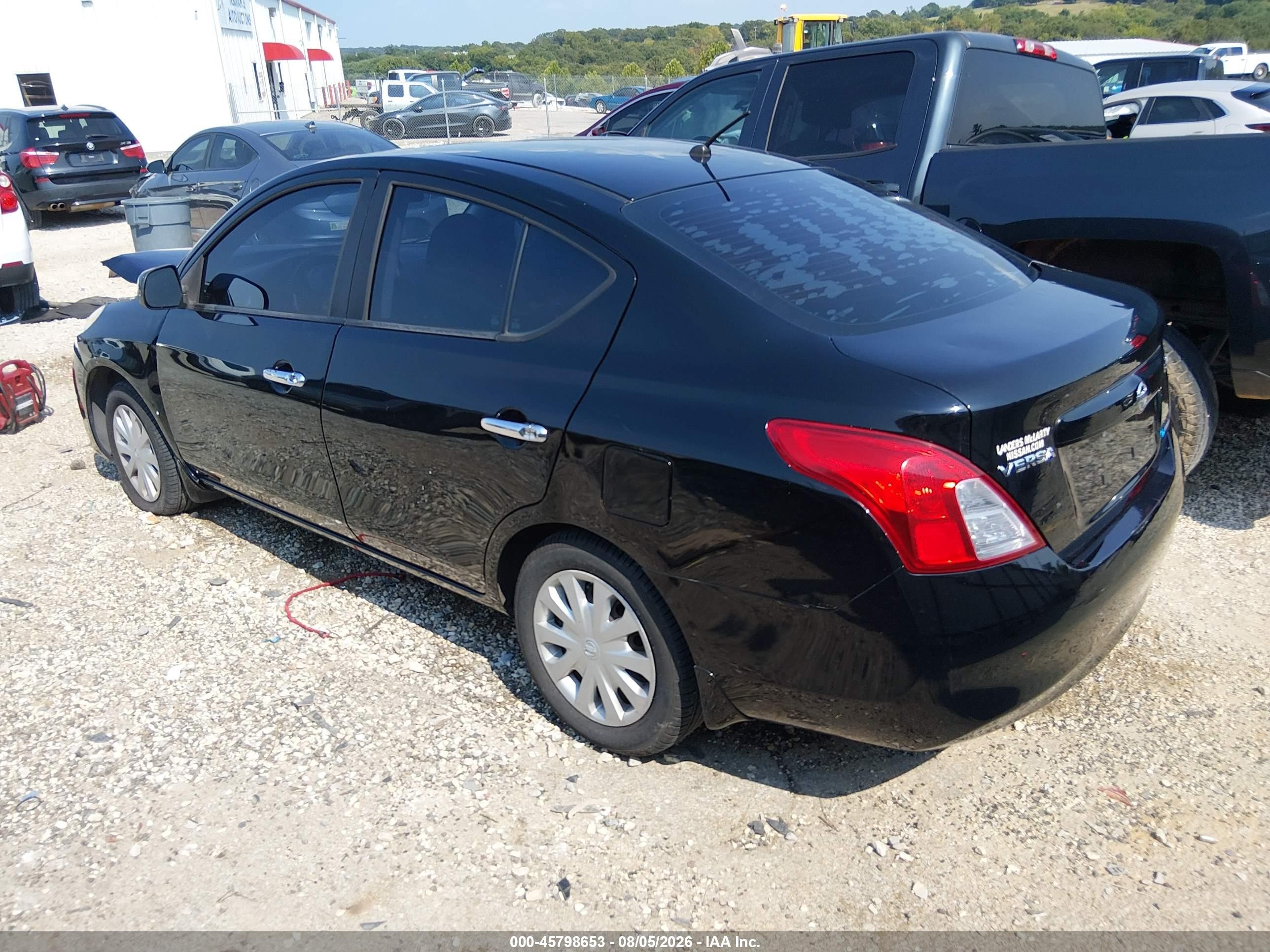2012 Nissan Versa 1.6 Sv Black vin: 3N1CN7AP5CL882599