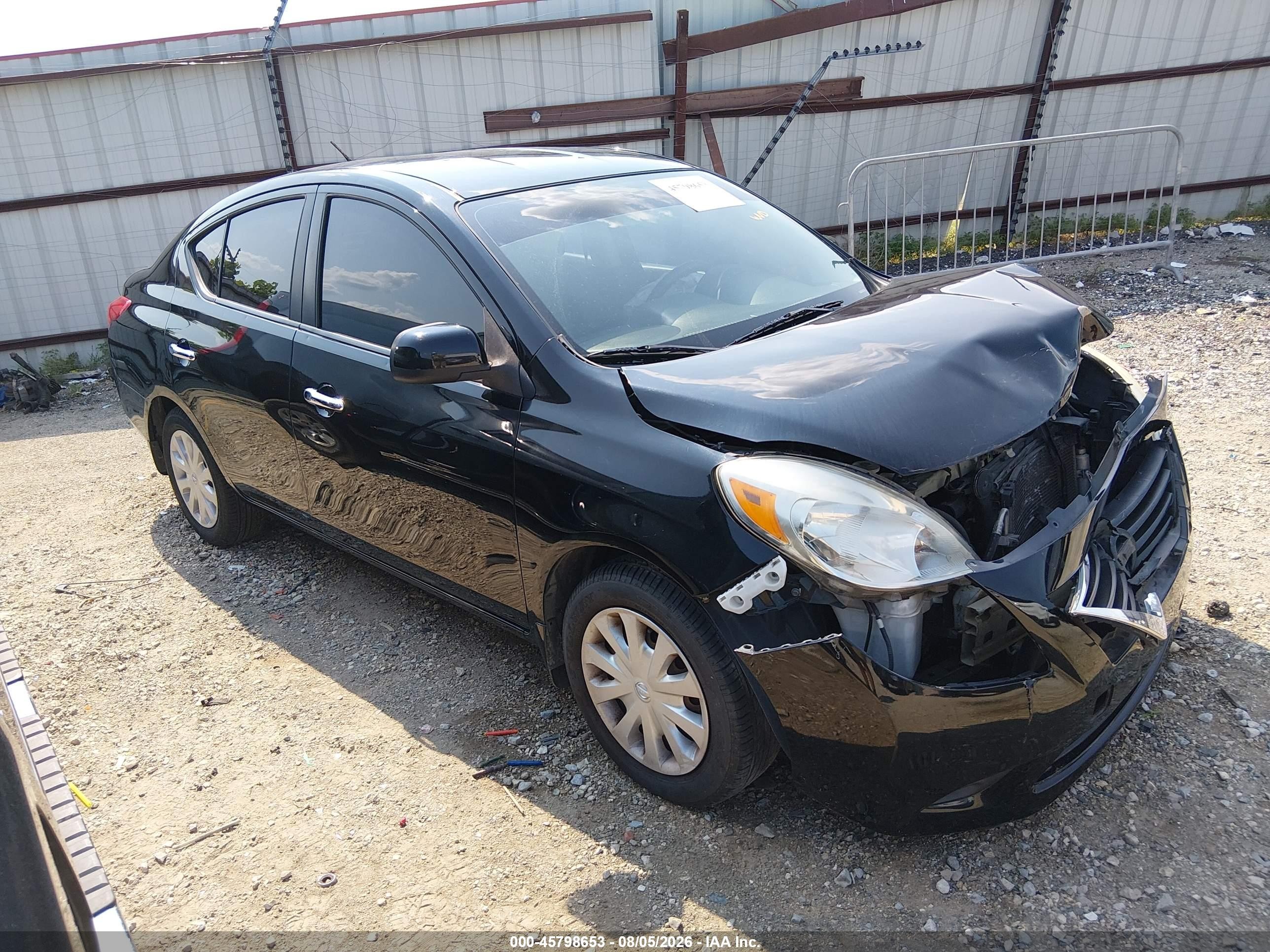 2012 Nissan Versa 1.6 Sv Black vin: 3N1CN7AP5CL882599