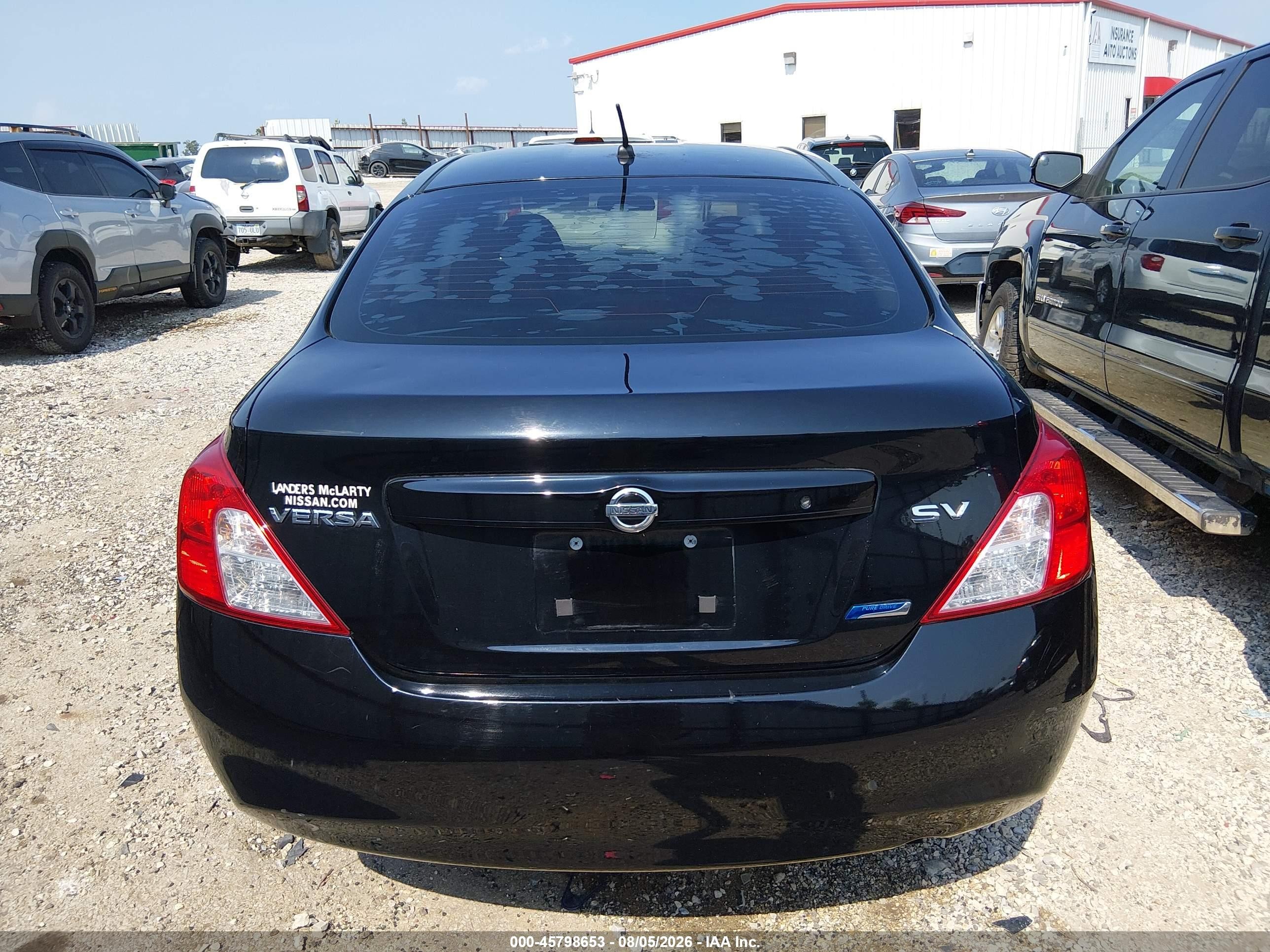 2012 Nissan Versa 1.6 Sv Black vin: 3N1CN7AP5CL882599