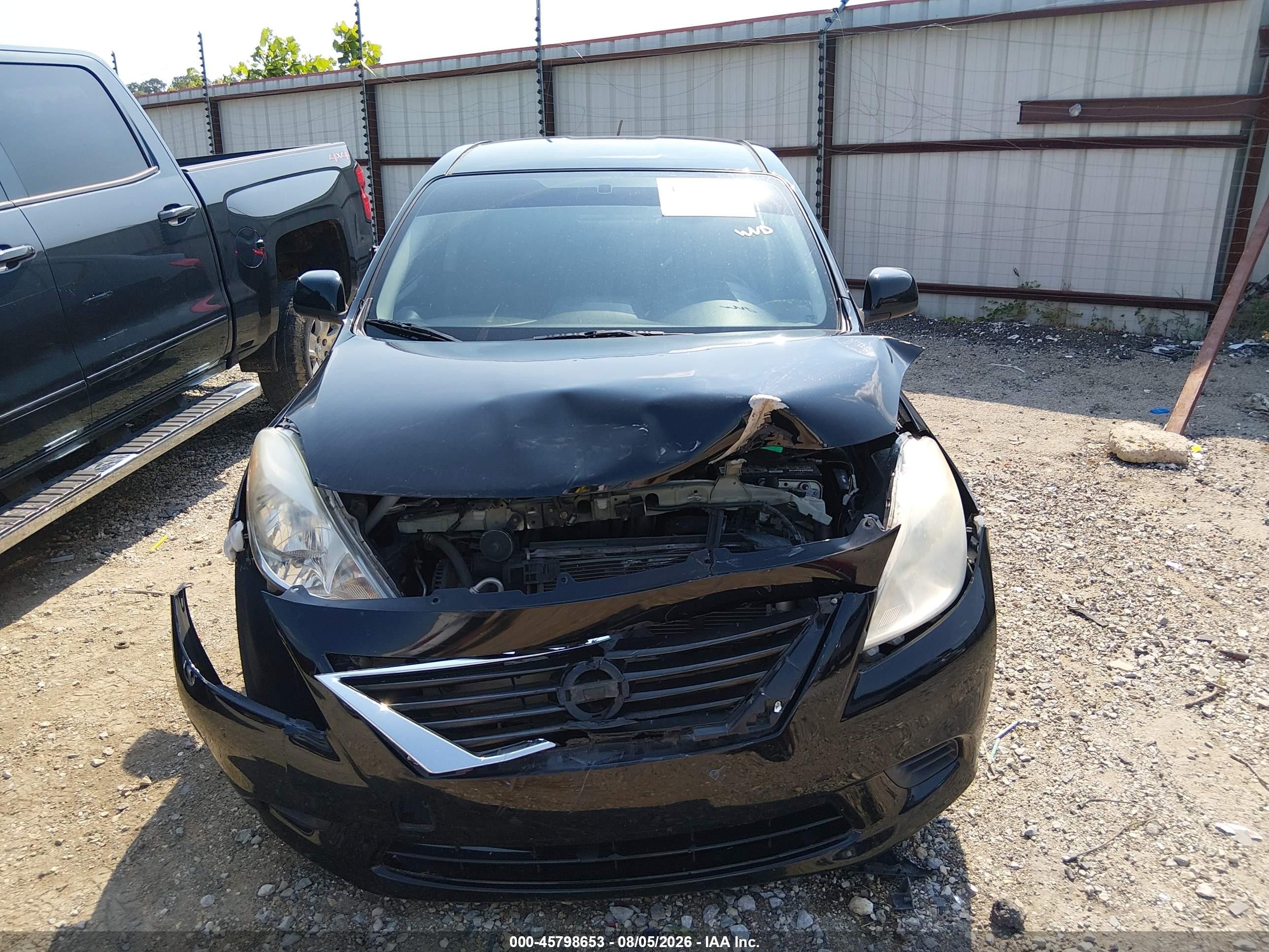 2012 Nissan Versa 1.6 Sv Black vin: 3N1CN7AP5CL882599