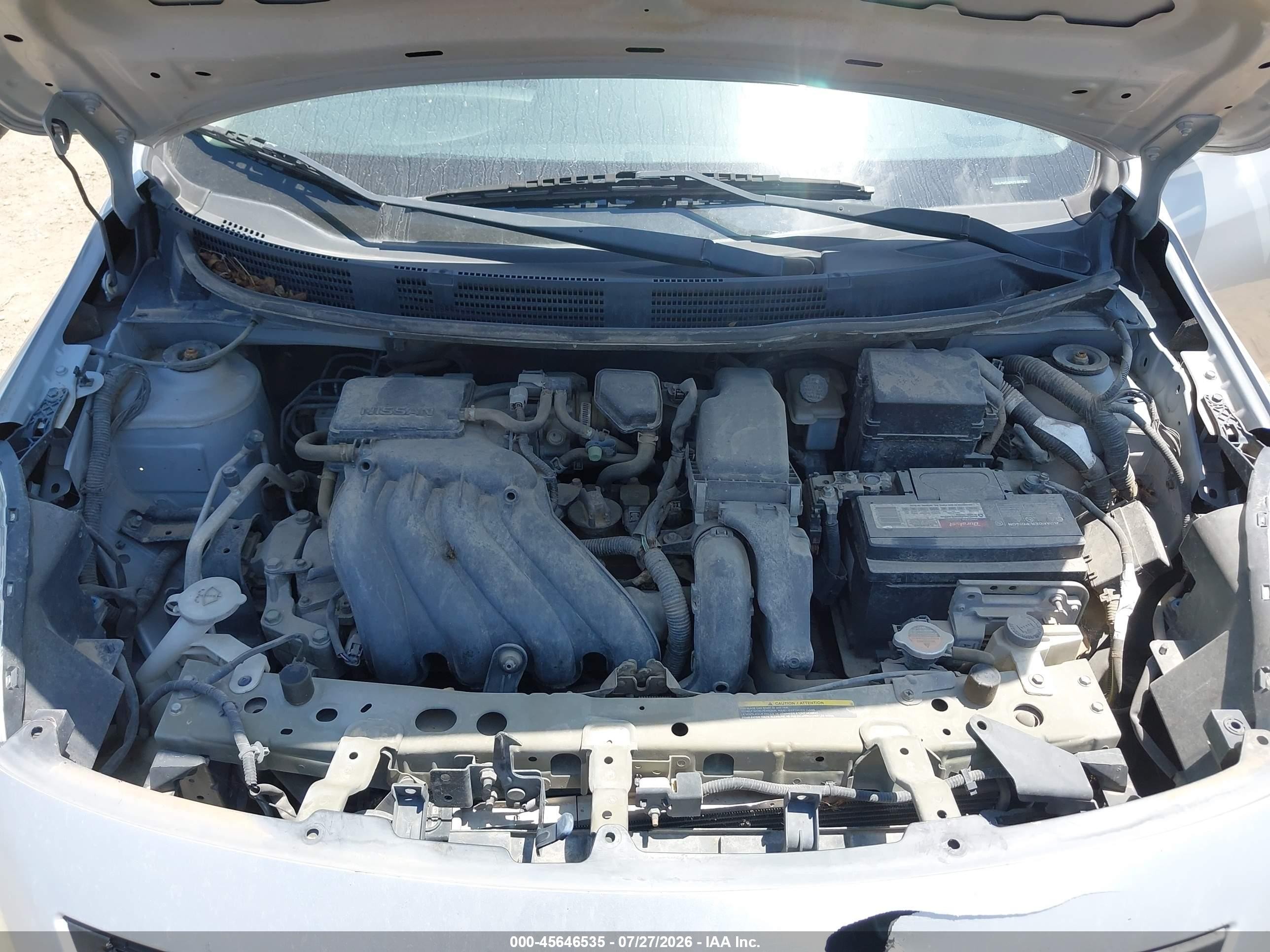 2012 Nissan Versa 1.6 S Silver vin: 3N1CN7AP5CL901362
