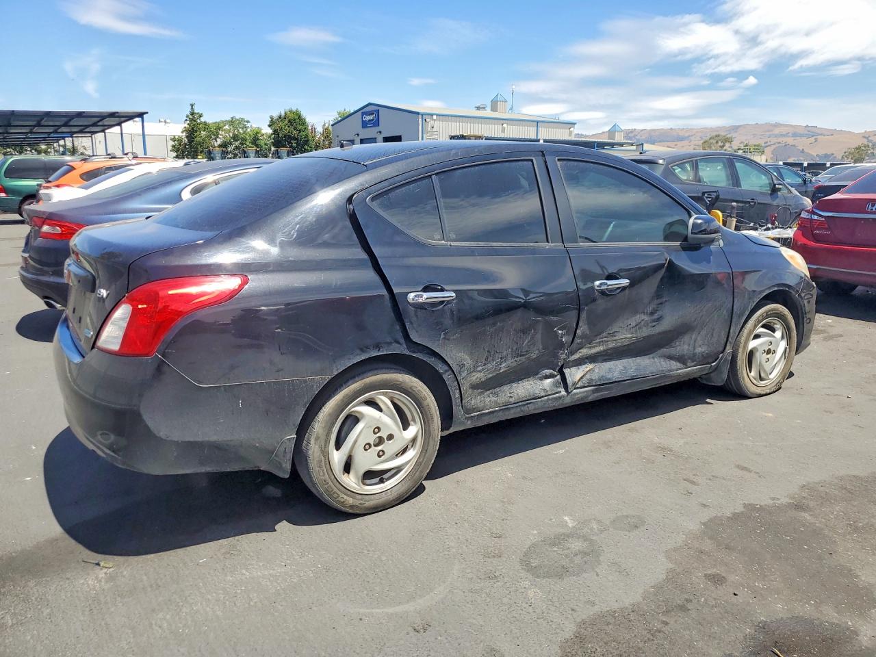 2012 Nissan Versa 1.6 S Black vin: 3N1CN7AP5CL921868