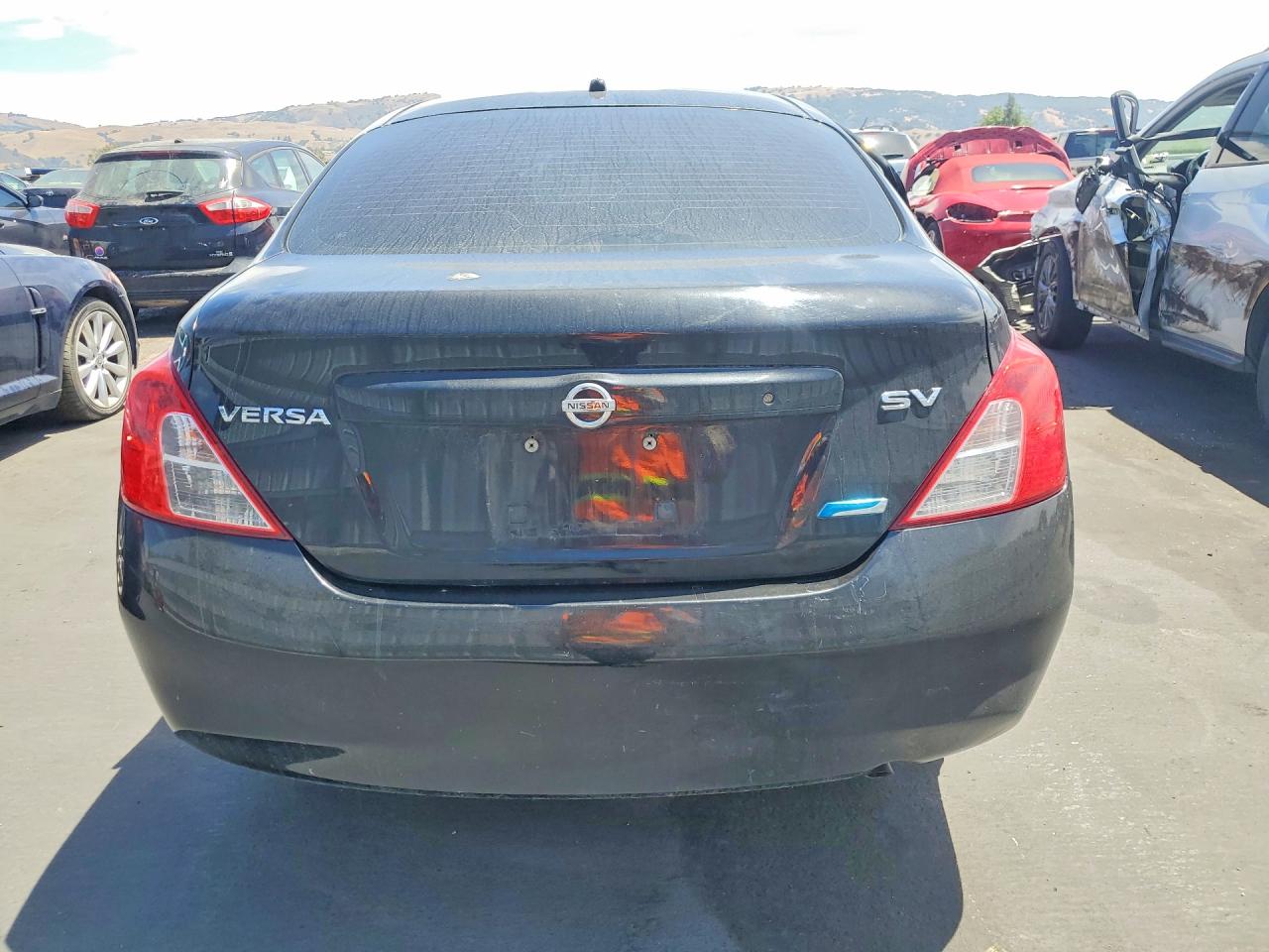 2012 Nissan Versa 1.6 S Black vin: 3N1CN7AP5CL921868