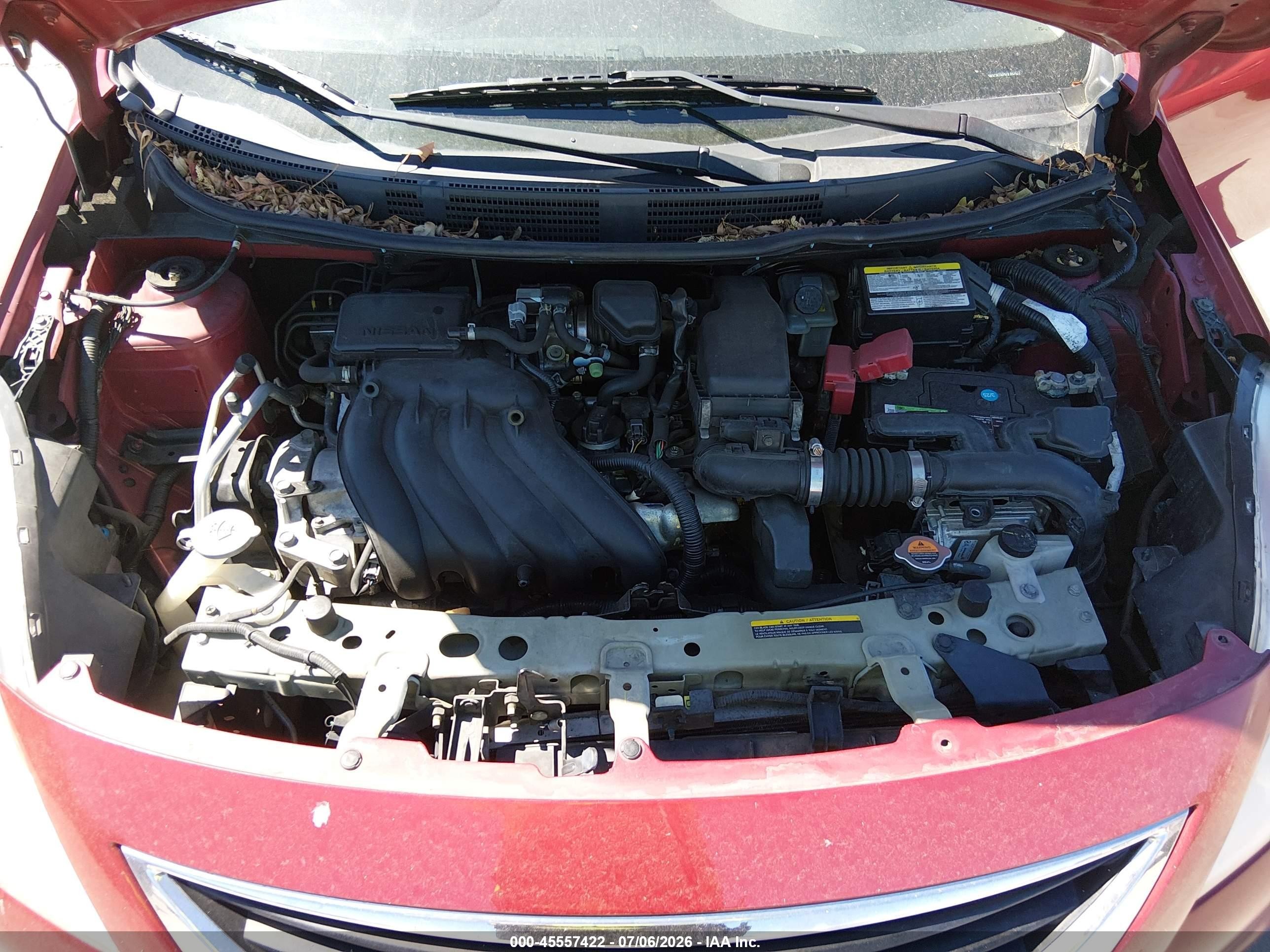 2013 Nissan Versa 1.6 Sv Red vin: 3N1CN7AP5DL852522