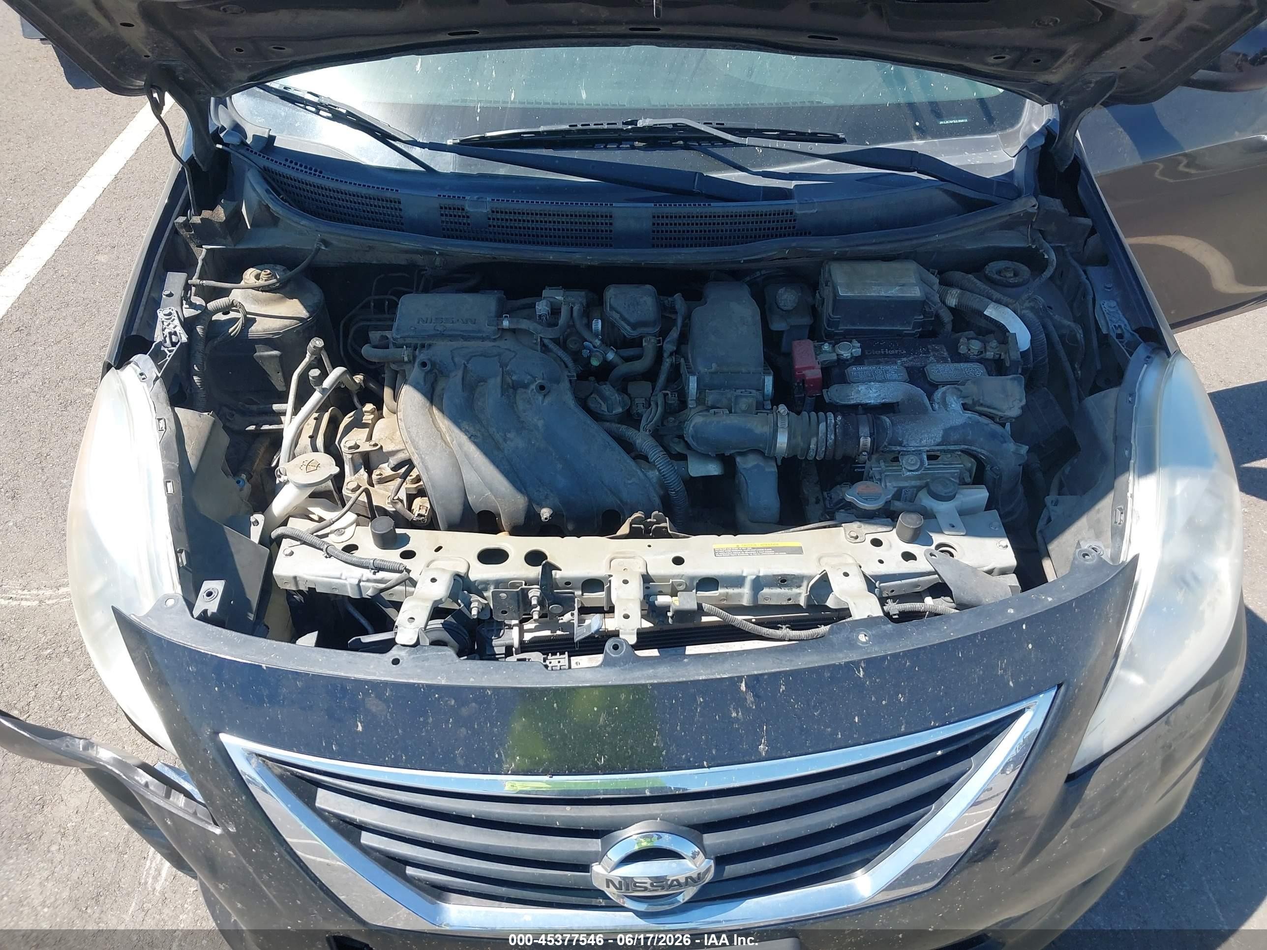 2013 Nissan Versa 1.6 Sv Черный vin: 3N1CN7AP5DL859518
