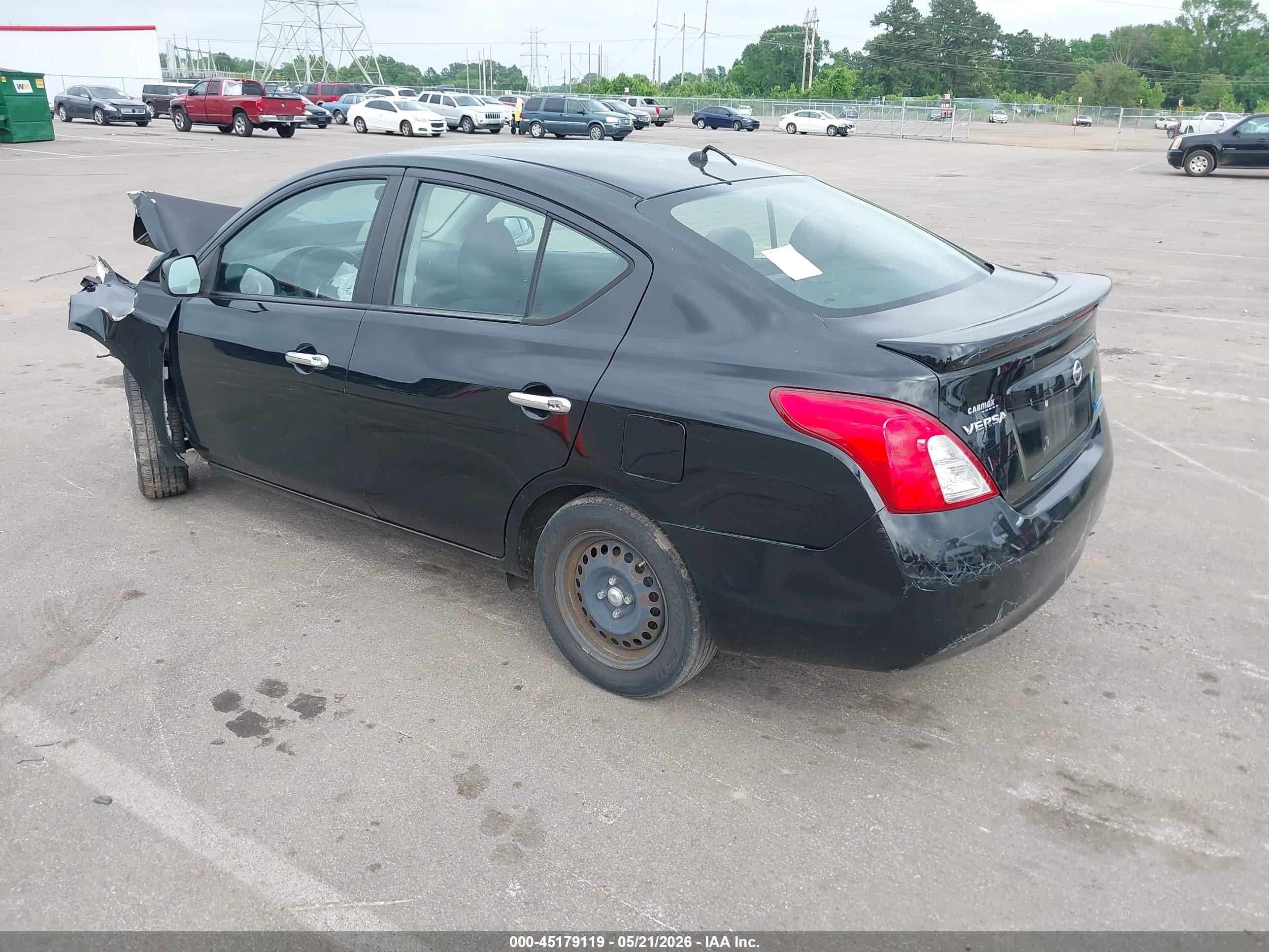 2013 Nissan Versa 1.6 Sv Black vin: 3N1CN7AP5DL881406