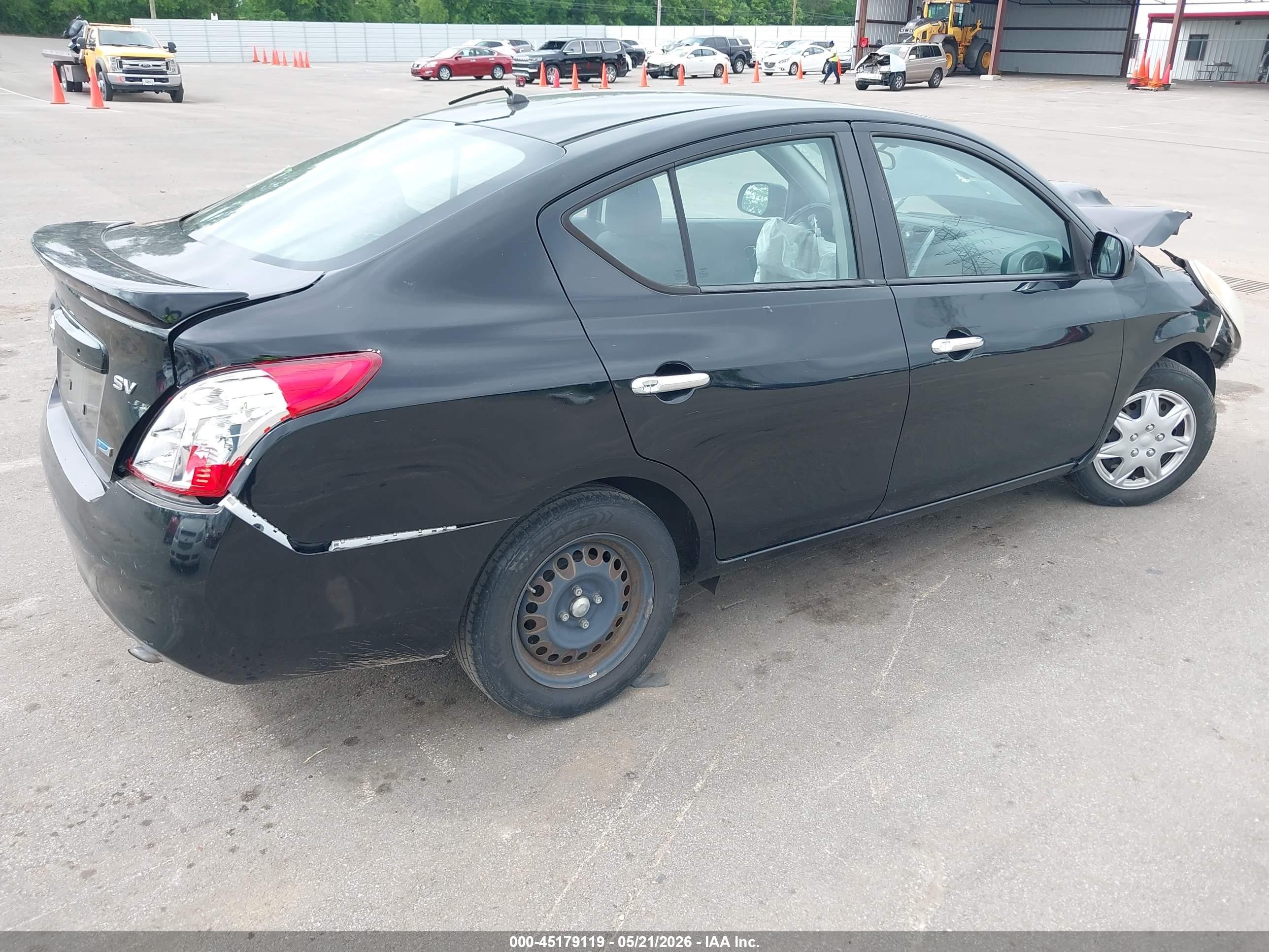 2013 Nissan Versa 1.6 Sv Black vin: 3N1CN7AP5DL881406