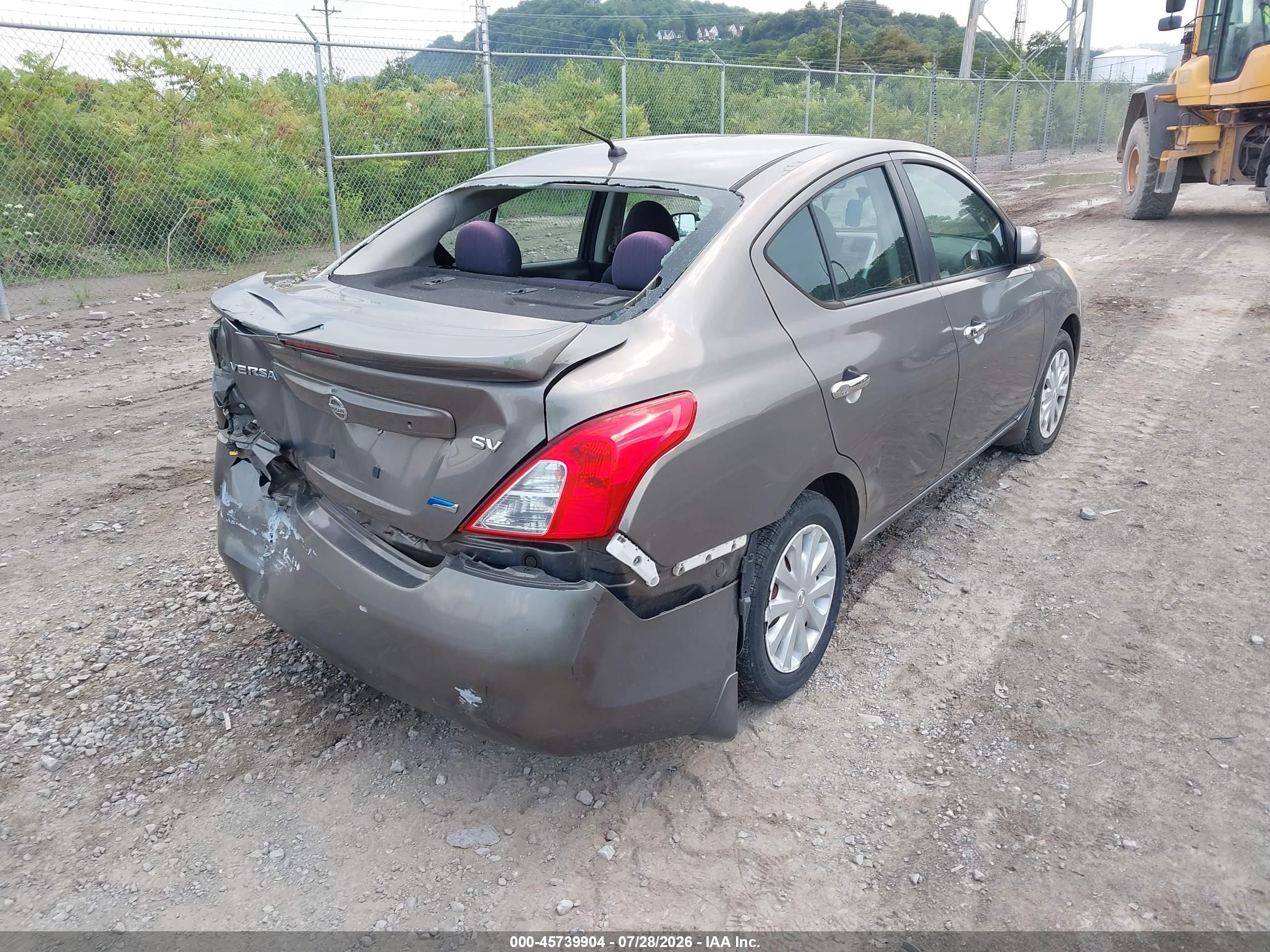 2013 Nissan Versa 1.6 Sv Gray vin: 3N1CN7AP5DL885374