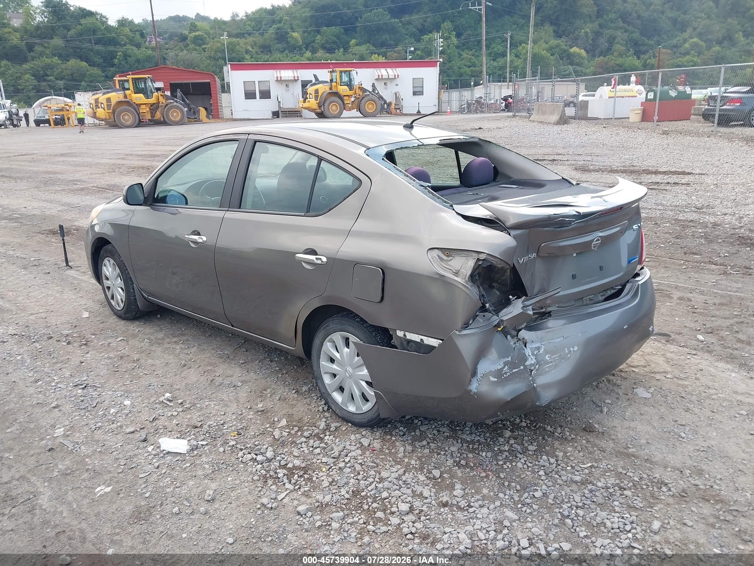 2013 Nissan Versa 1.6 Sv Gray vin: 3N1CN7AP5DL885374