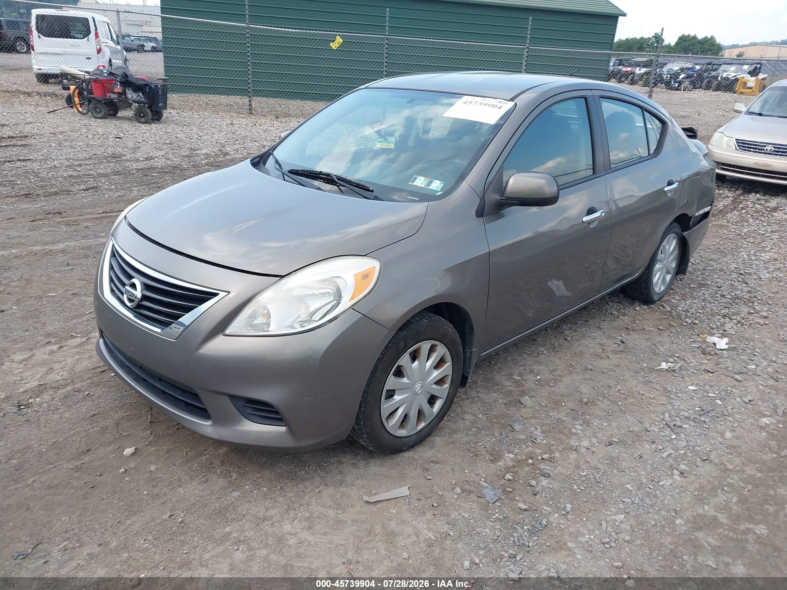 2013 Nissan Versa 1.6 Sv Gray vin: 3N1CN7AP5DL885374