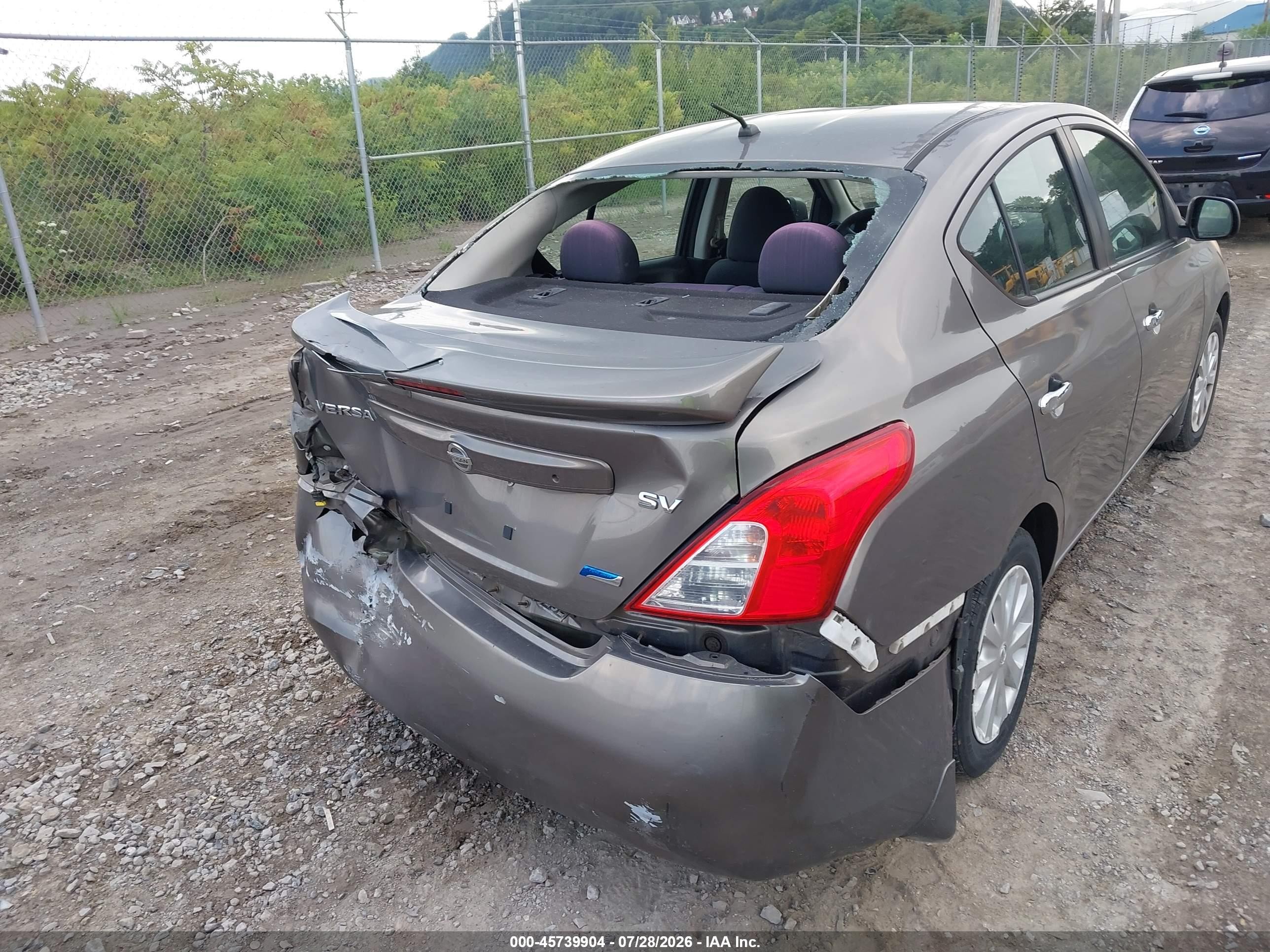 2013 Nissan Versa 1.6 Sv Gray vin: 3N1CN7AP5DL885374