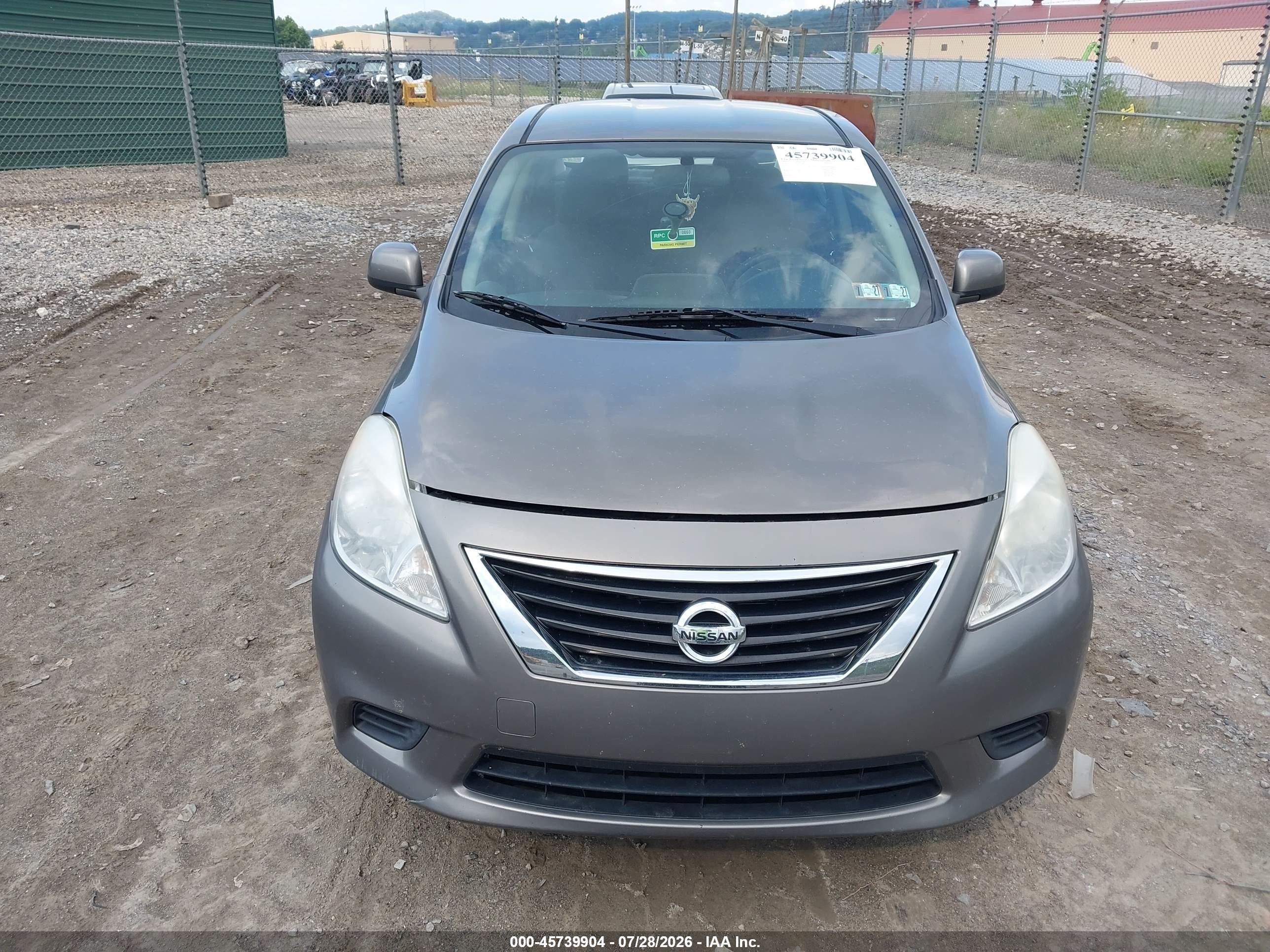 2013 Nissan Versa 1.6 Sv Gray vin: 3N1CN7AP5DL885374