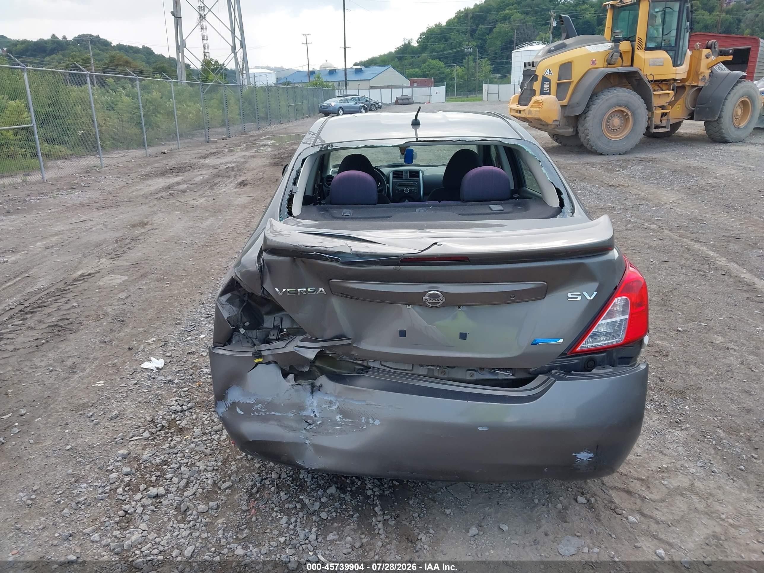 2013 Nissan Versa 1.6 Sv Gray vin: 3N1CN7AP5DL885374