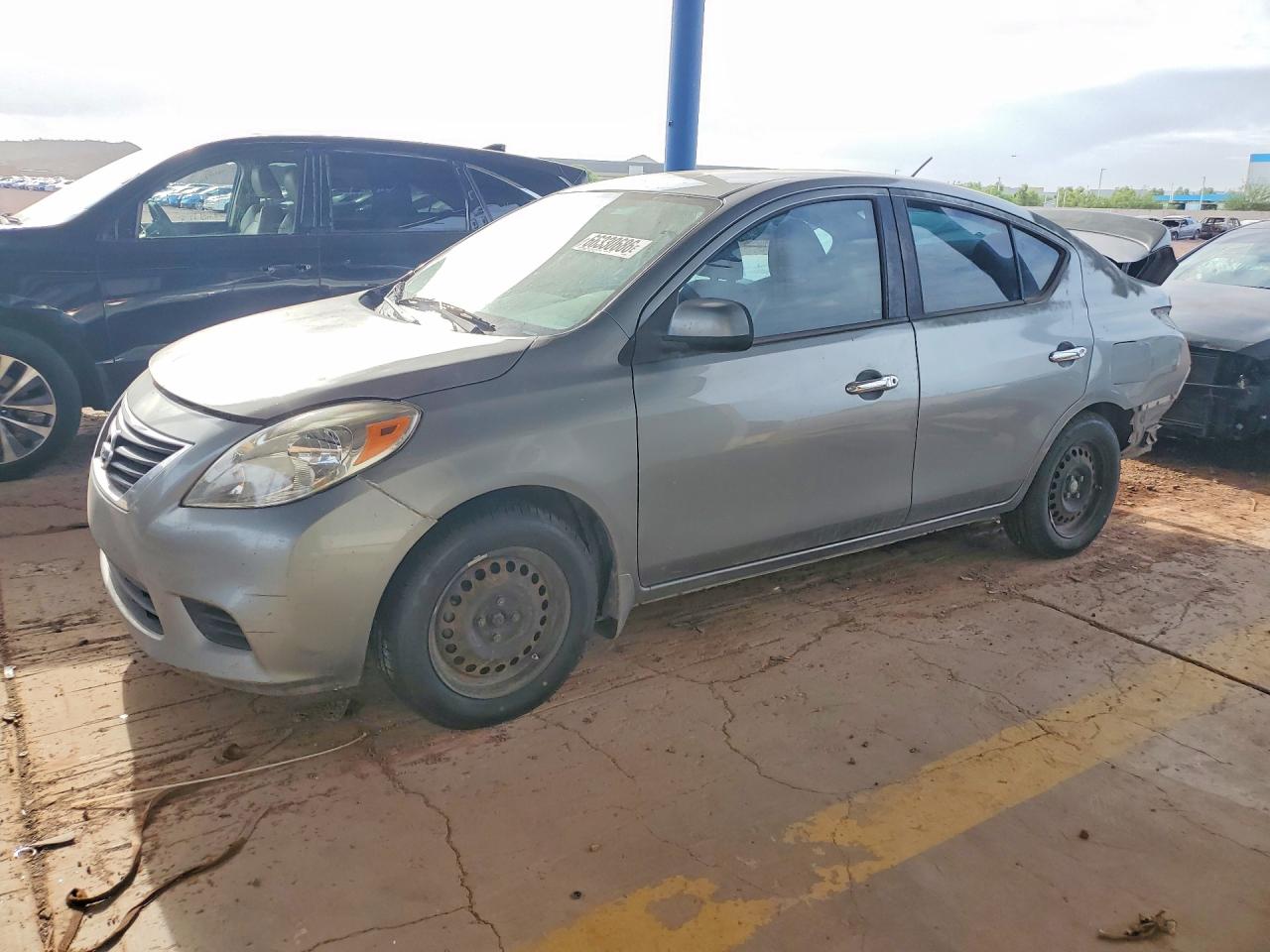 2013 Nissan Versa 1.6 S Gray vin: 3N1CN7AP5DL892986