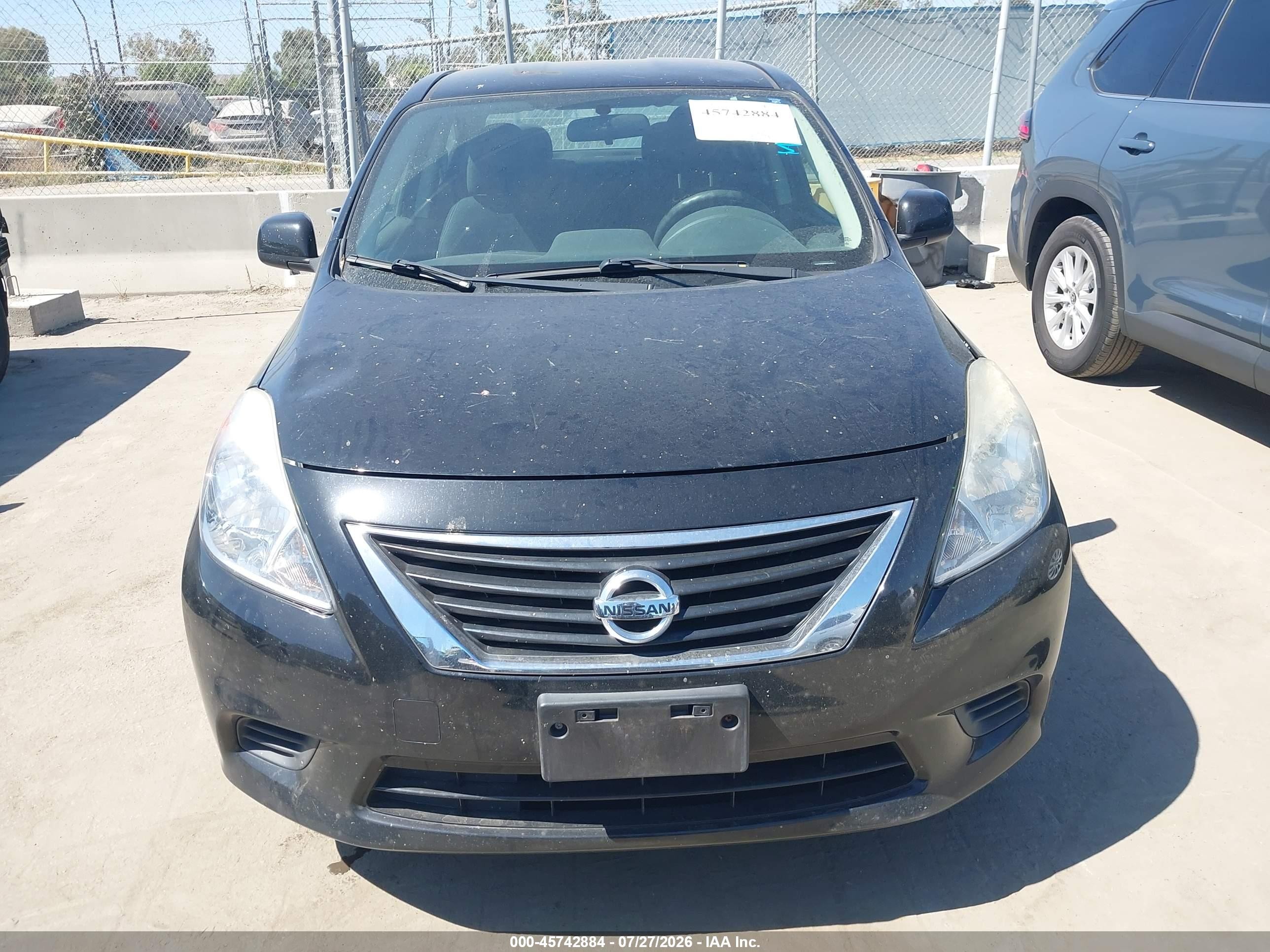 2014 Nissan Versa 1.6 Sv Black vin: 3N1CN7AP5EK447834