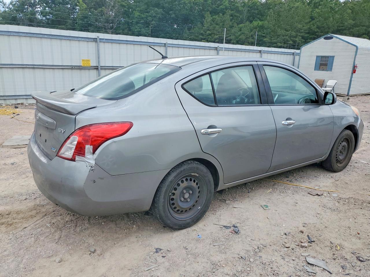 2014 Nissan Versa 1.6 Sv Silver vin: 3N1CN7AP5EK457053