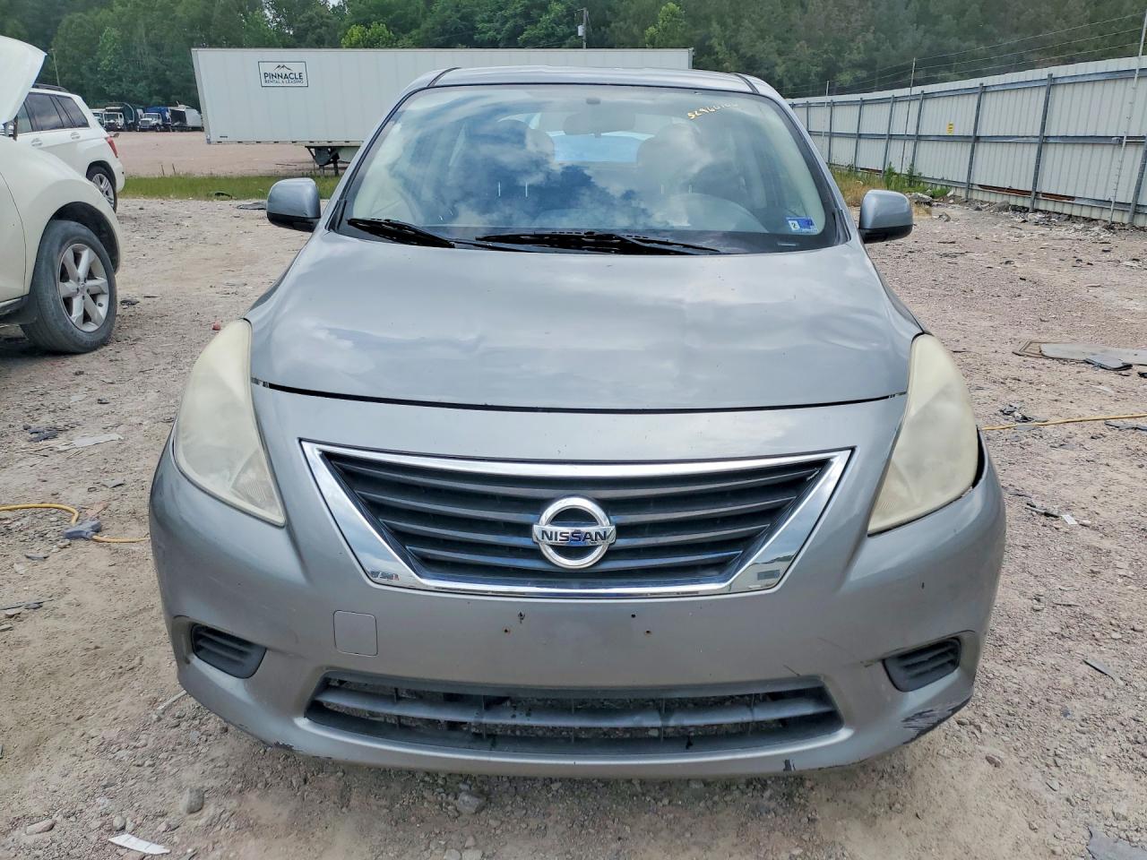 2014 Nissan Versa 1.6 Sv Silver vin: 3N1CN7AP5EK457053