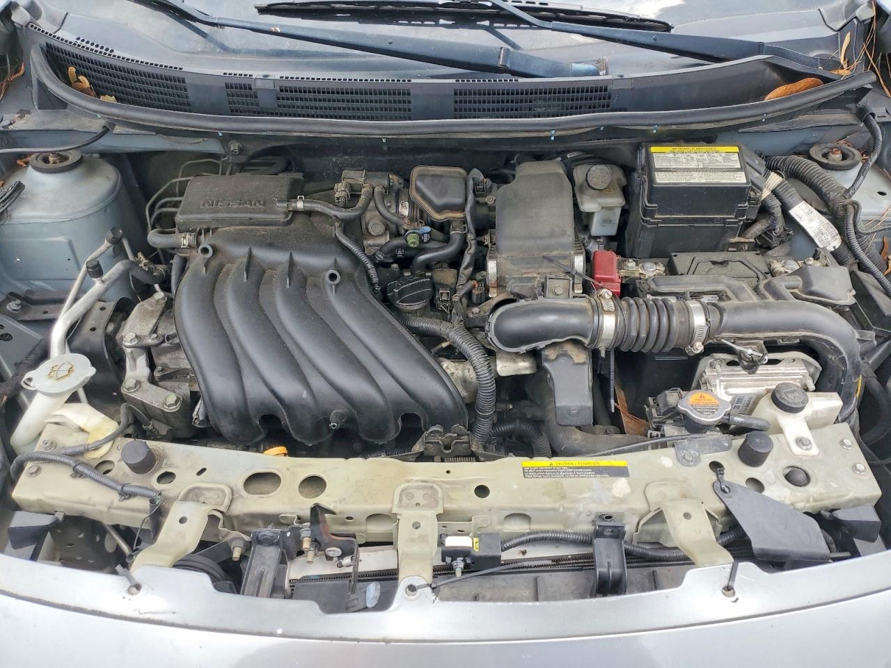 2014 Nissan Versa 1.6 Sv Silver vin: 3N1CN7AP5EK457053
