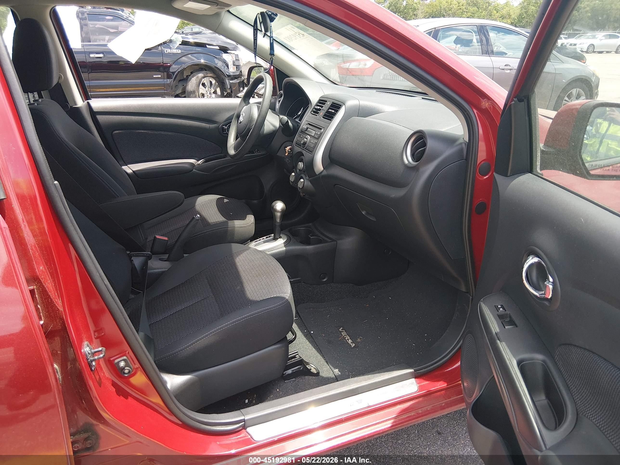 2014 Nissan Versa 1.6 Sv Red vin: 3N1CN7AP5EL816654
