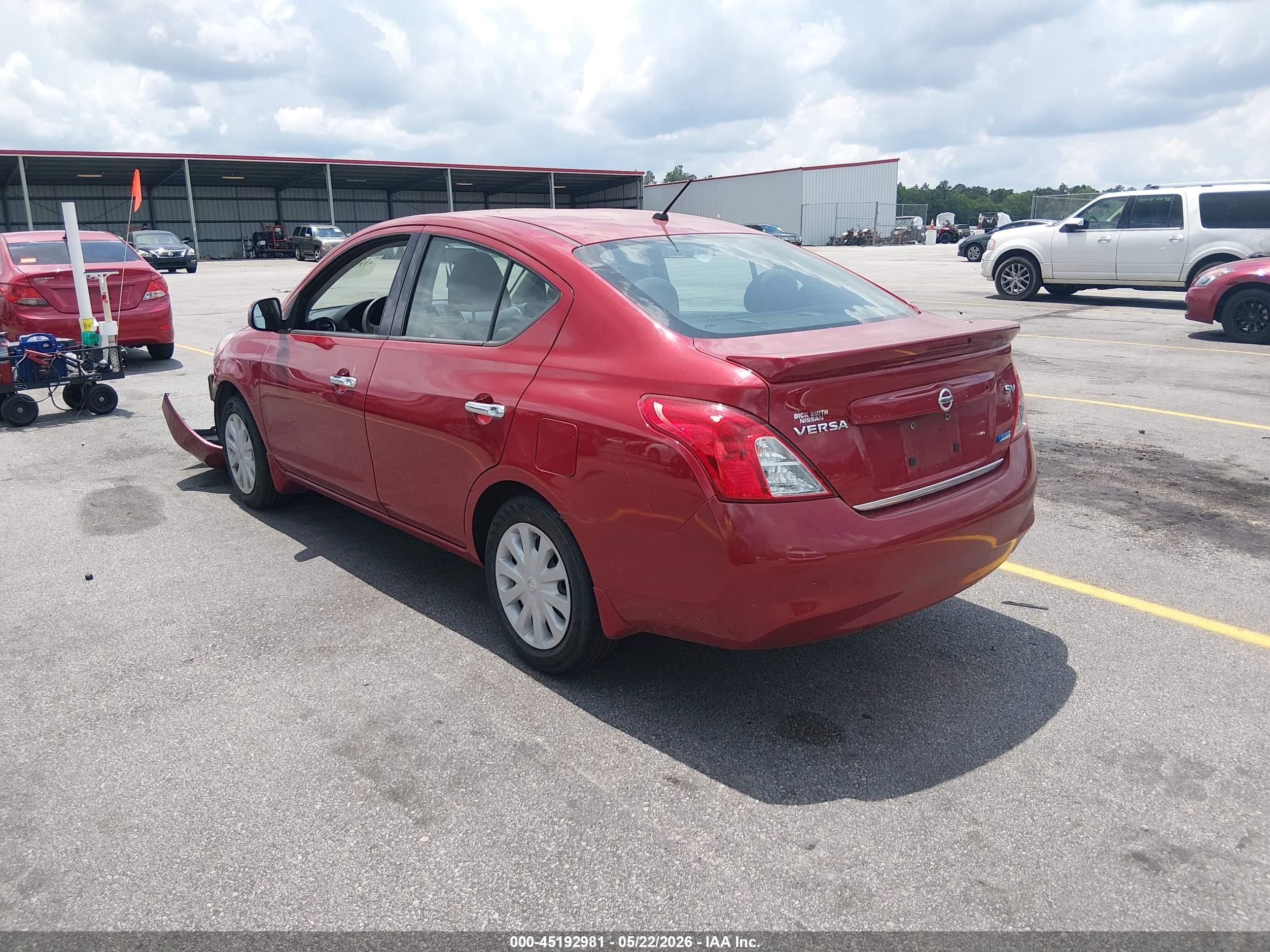 2014 Nissan Versa 1.6 Sv Red vin: 3N1CN7AP5EL816654