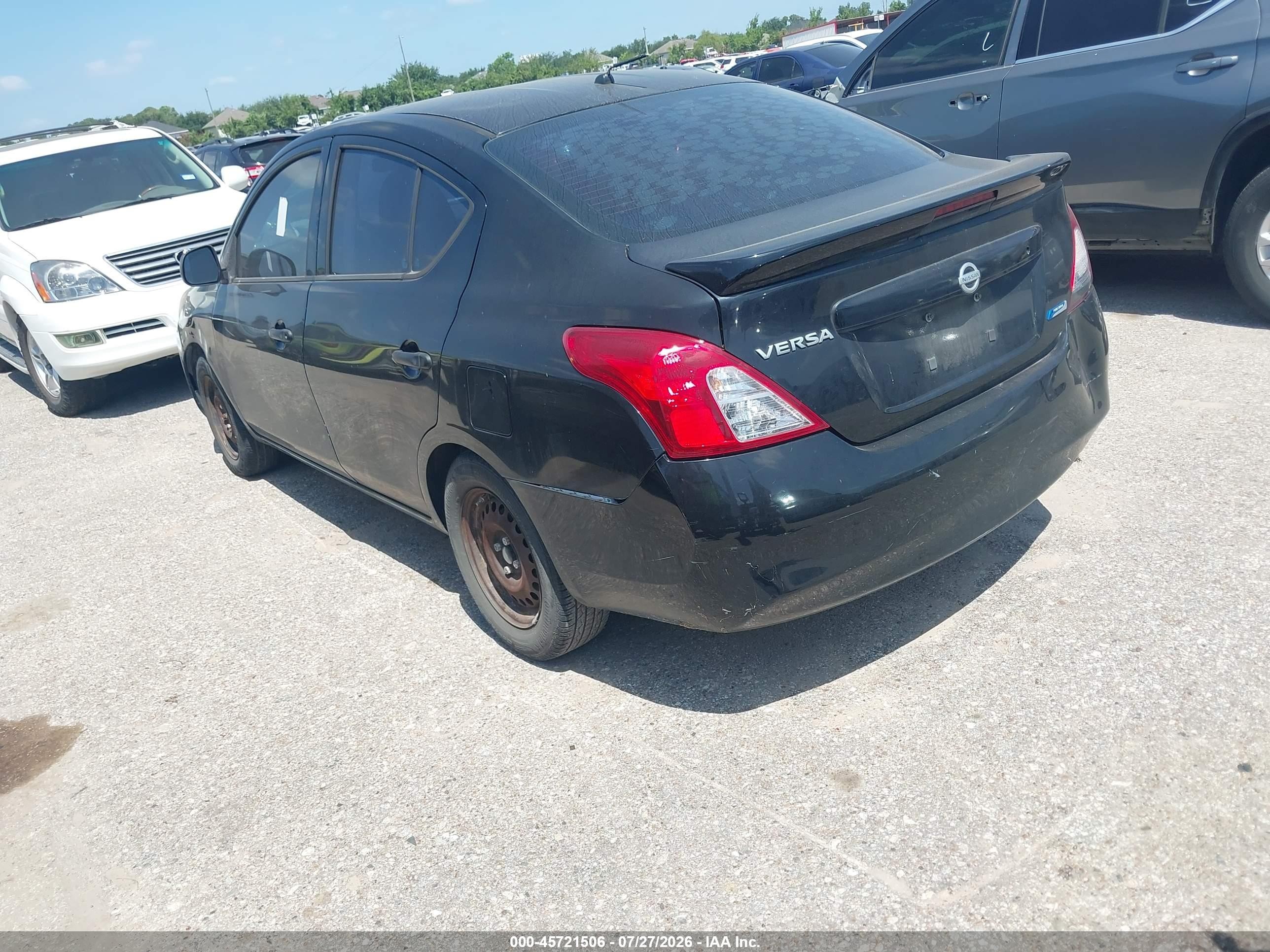 2014 Nissan Versa 1.6 S/1.6 S+/1.6 Sl/1.6 Sv/s Black vin: 3N1CN7AP5EL842042