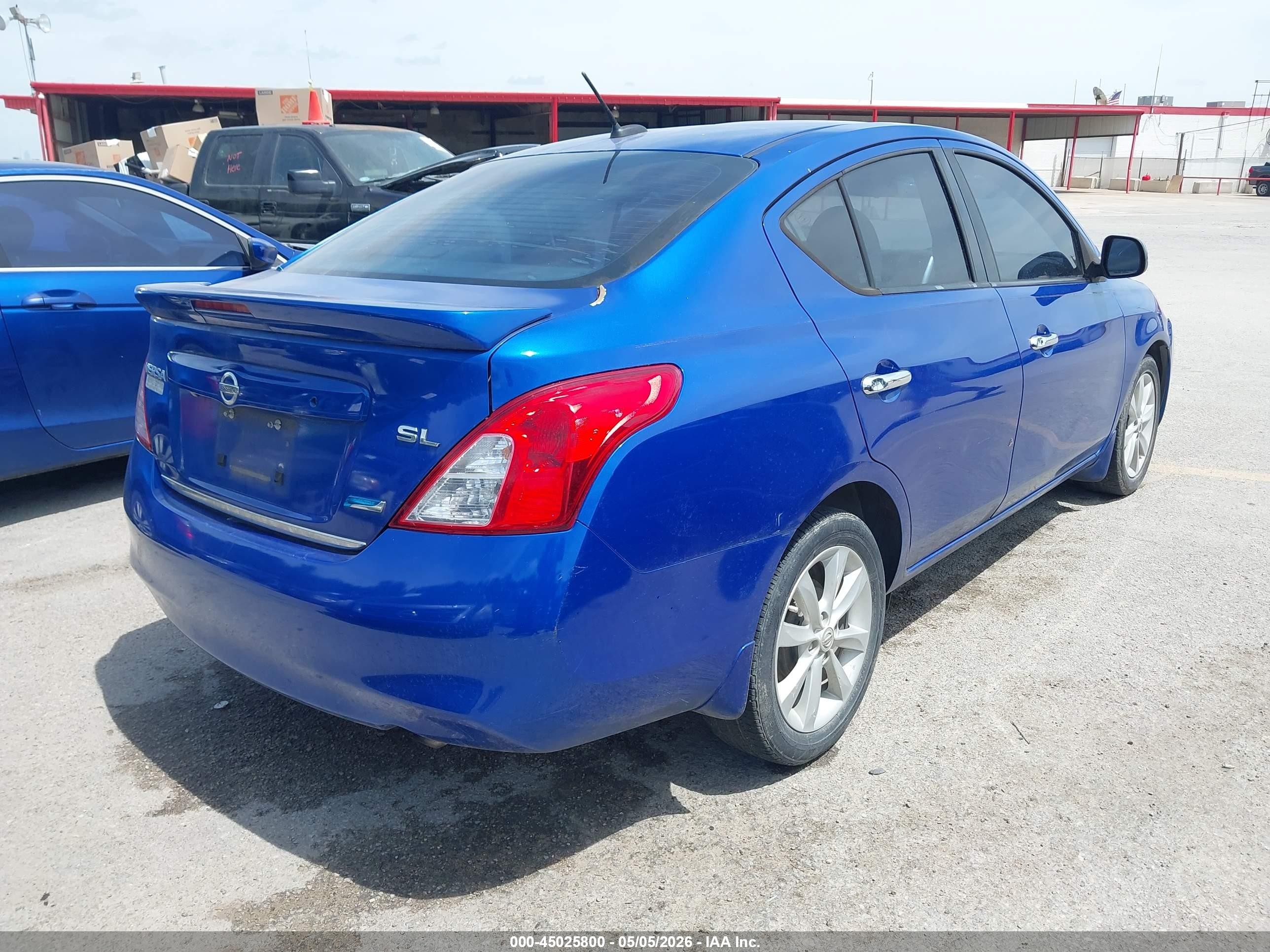 2014 Nissan Versa 1.6 Sl Blue vin: 3N1CN7AP5EL852425