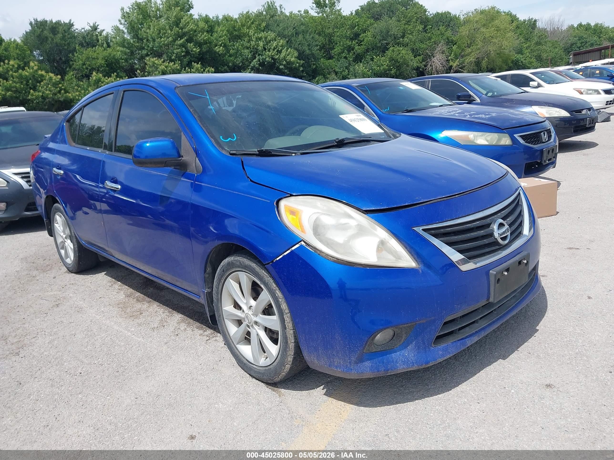 2014 Nissan Versa 1.6 Sl Blue vin: 3N1CN7AP5EL852425