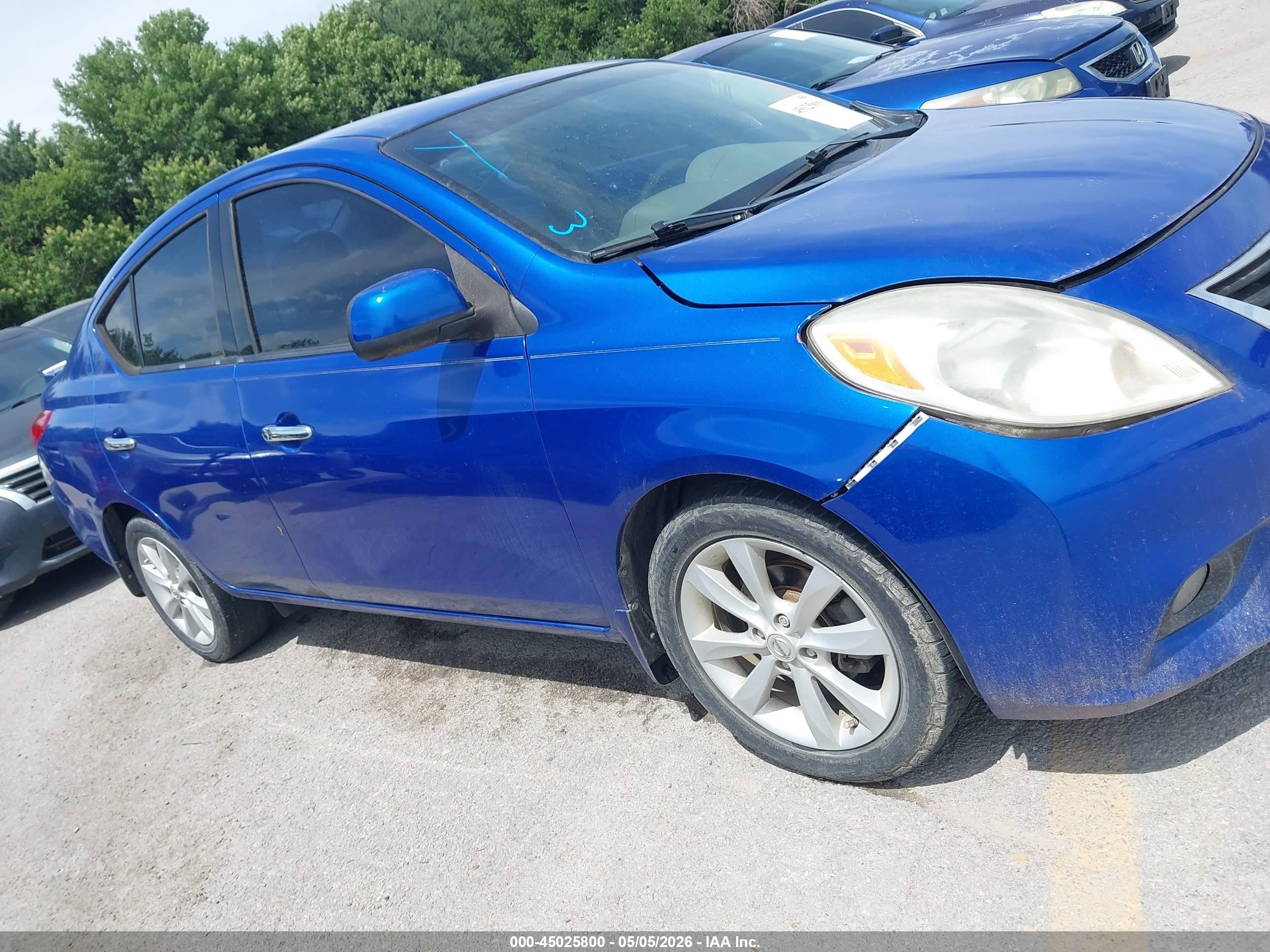 2014 Nissan Versa 1.6 Sl Blue vin: 3N1CN7AP5EL852425
