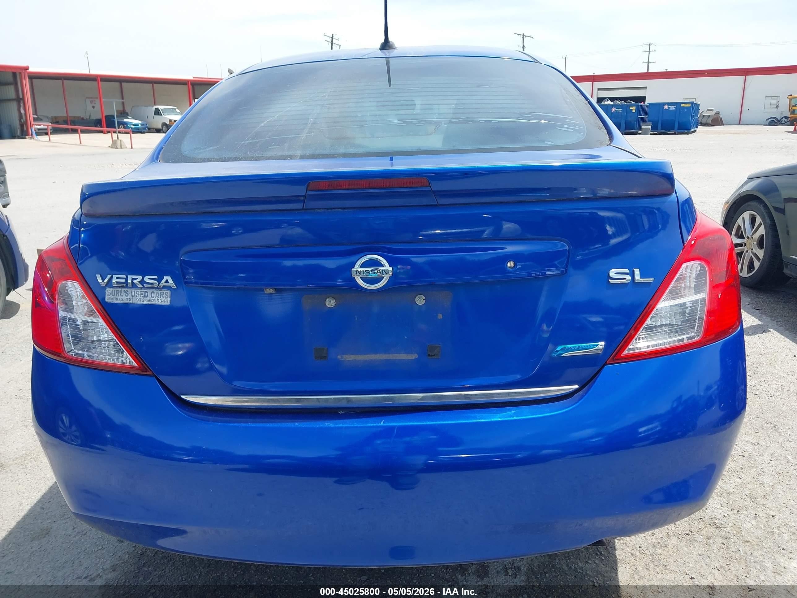 2014 Nissan Versa 1.6 Sl Blue vin: 3N1CN7AP5EL852425
