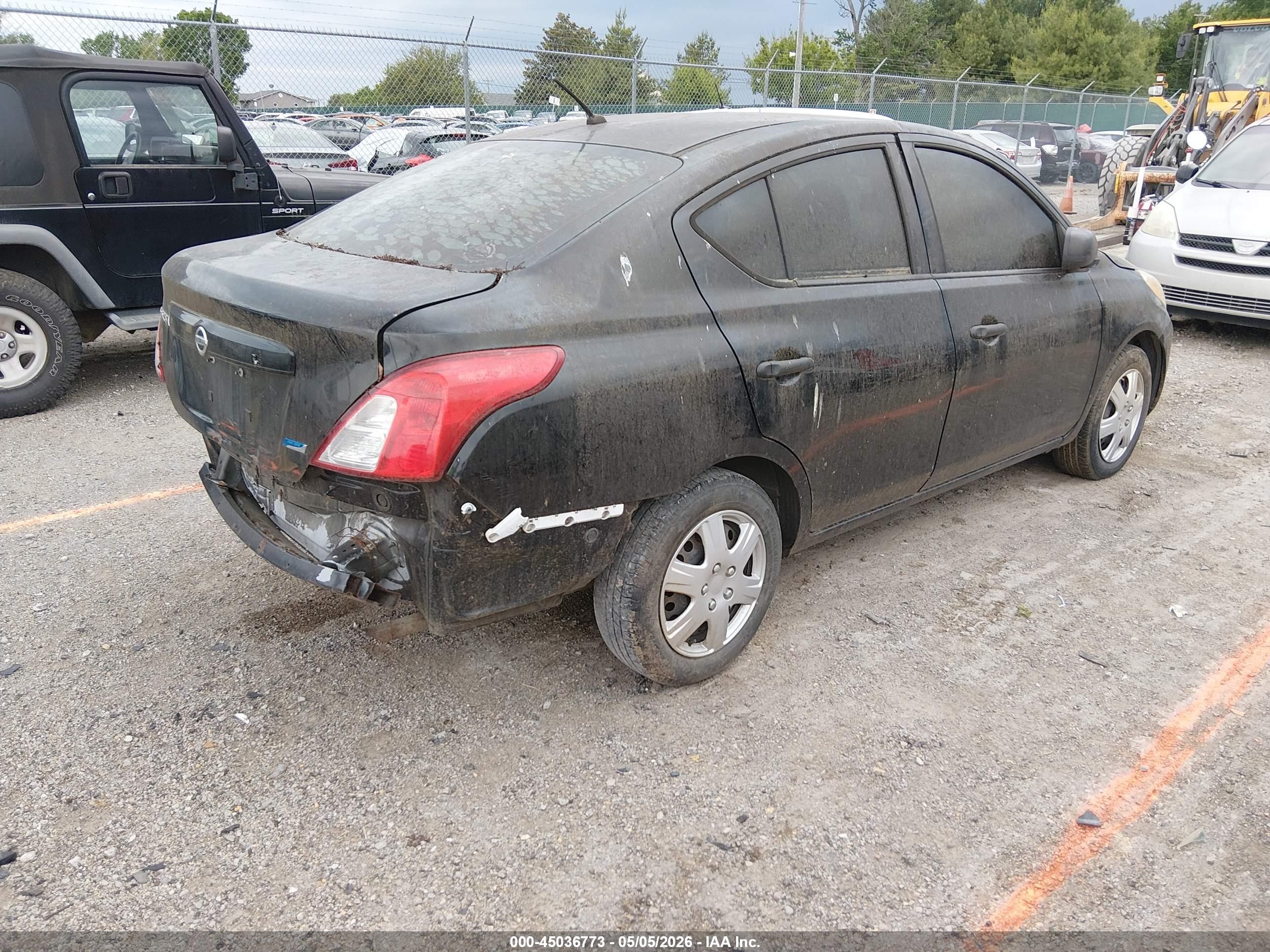 2014 Nissan Versa 1.6 S Black vin: 3N1CN7AP5EL863151