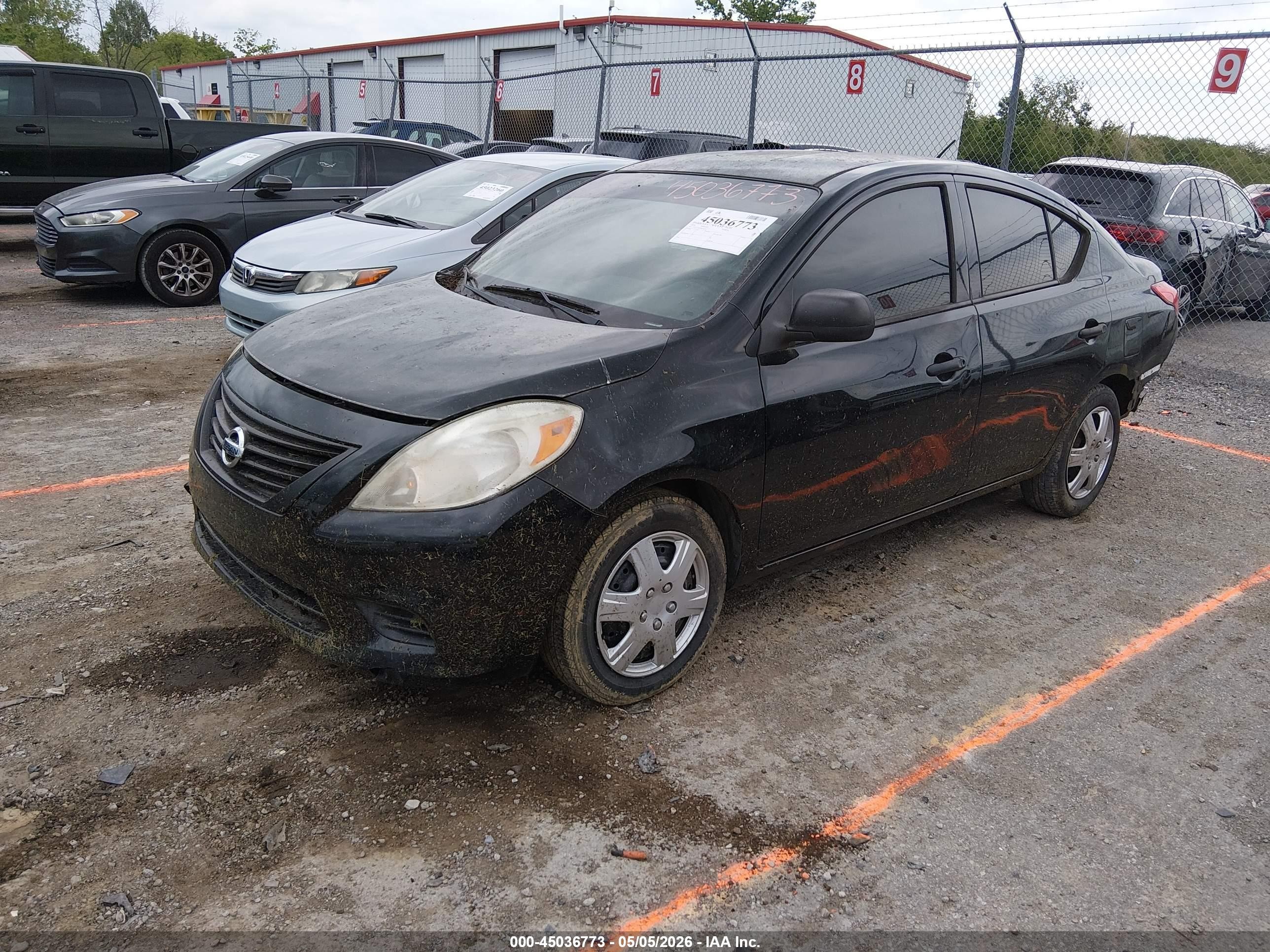 2014 Nissan Versa 1.6 S Black vin: 3N1CN7AP5EL863151
