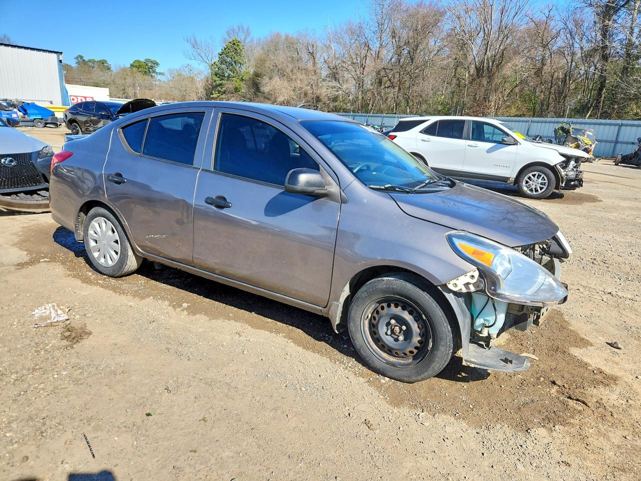 2015 Nissan Versa 1.6 S Plus Серый vin: 3N1CN7AP5FL836811