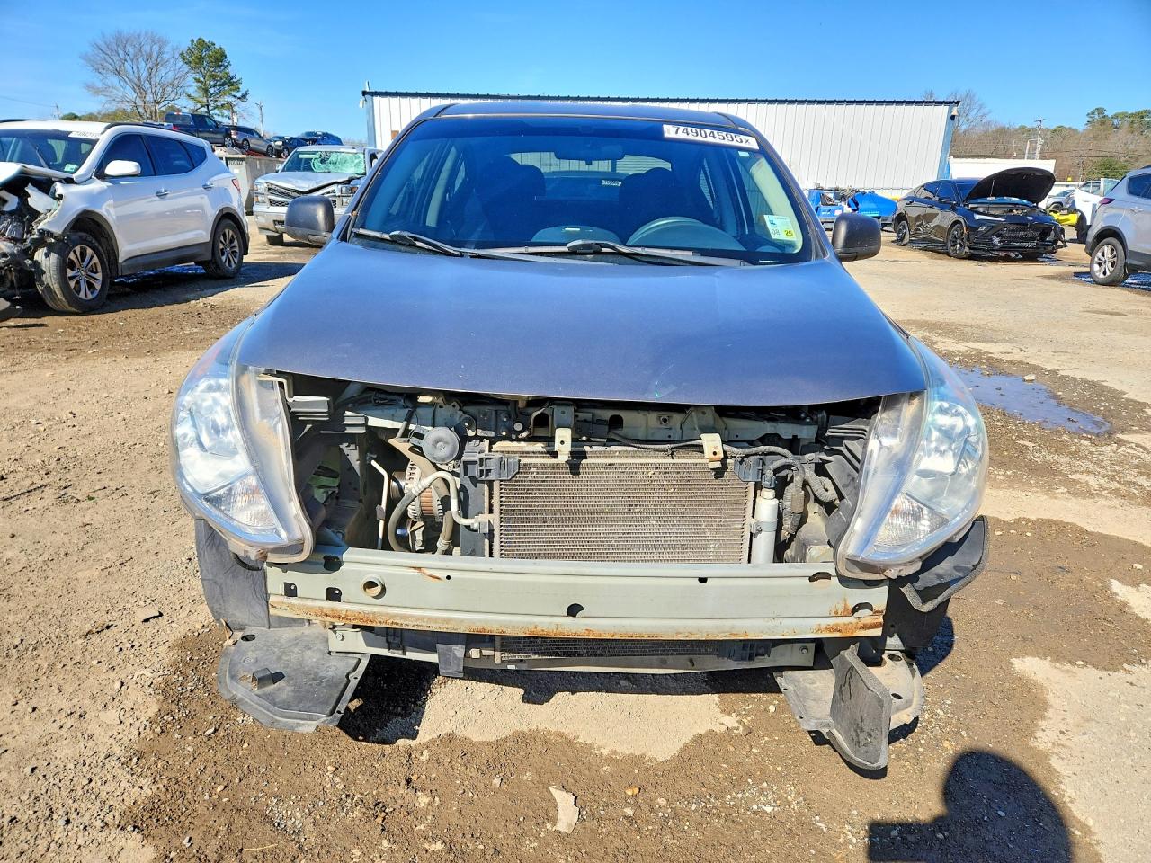 2015 Nissan Versa 1.6 S Plus Серый vin: 3N1CN7AP5FL836811