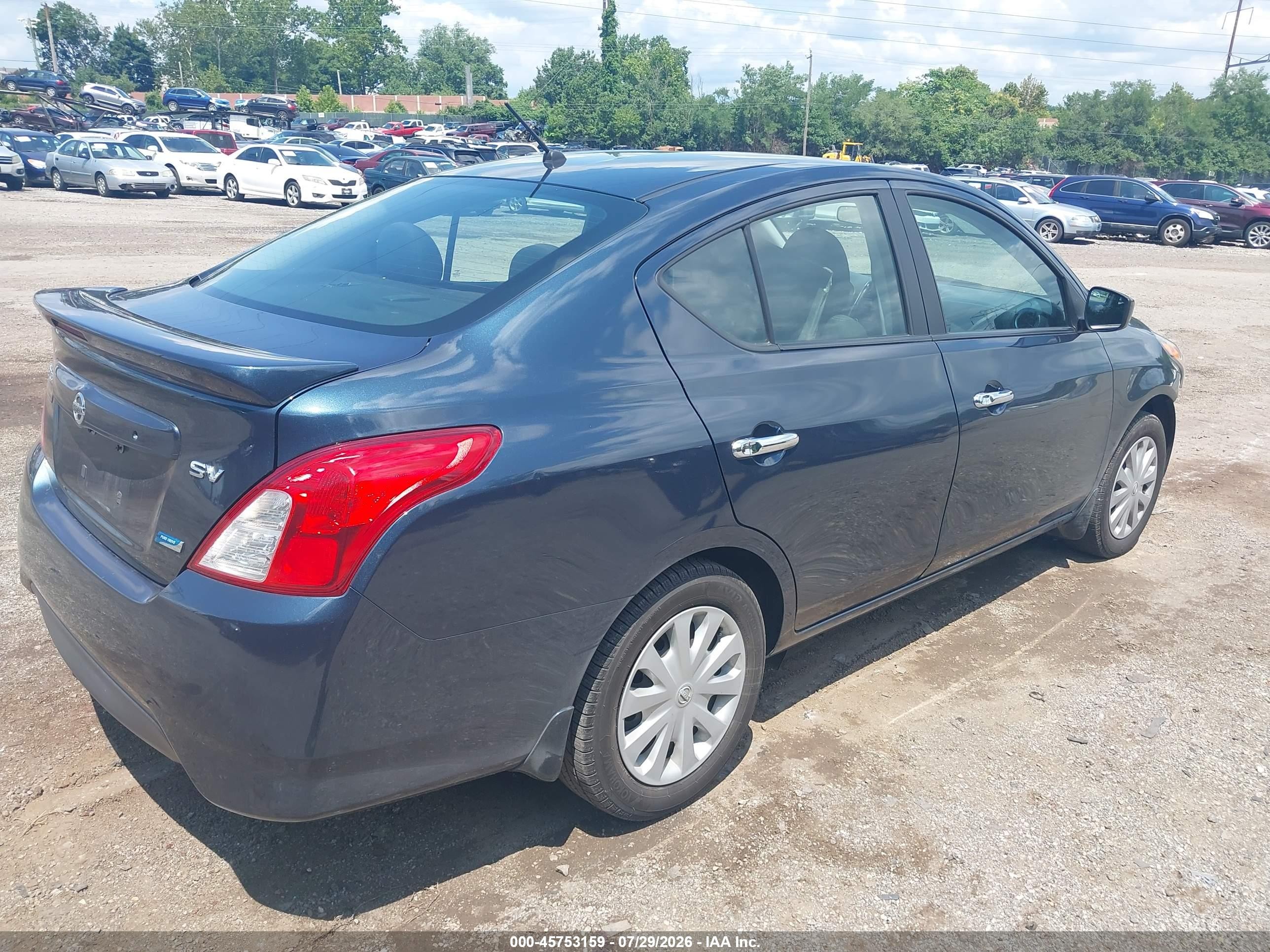 2015 Nissan Versa 1.6 Sv Blue vin: 3N1CN7AP5FL868545