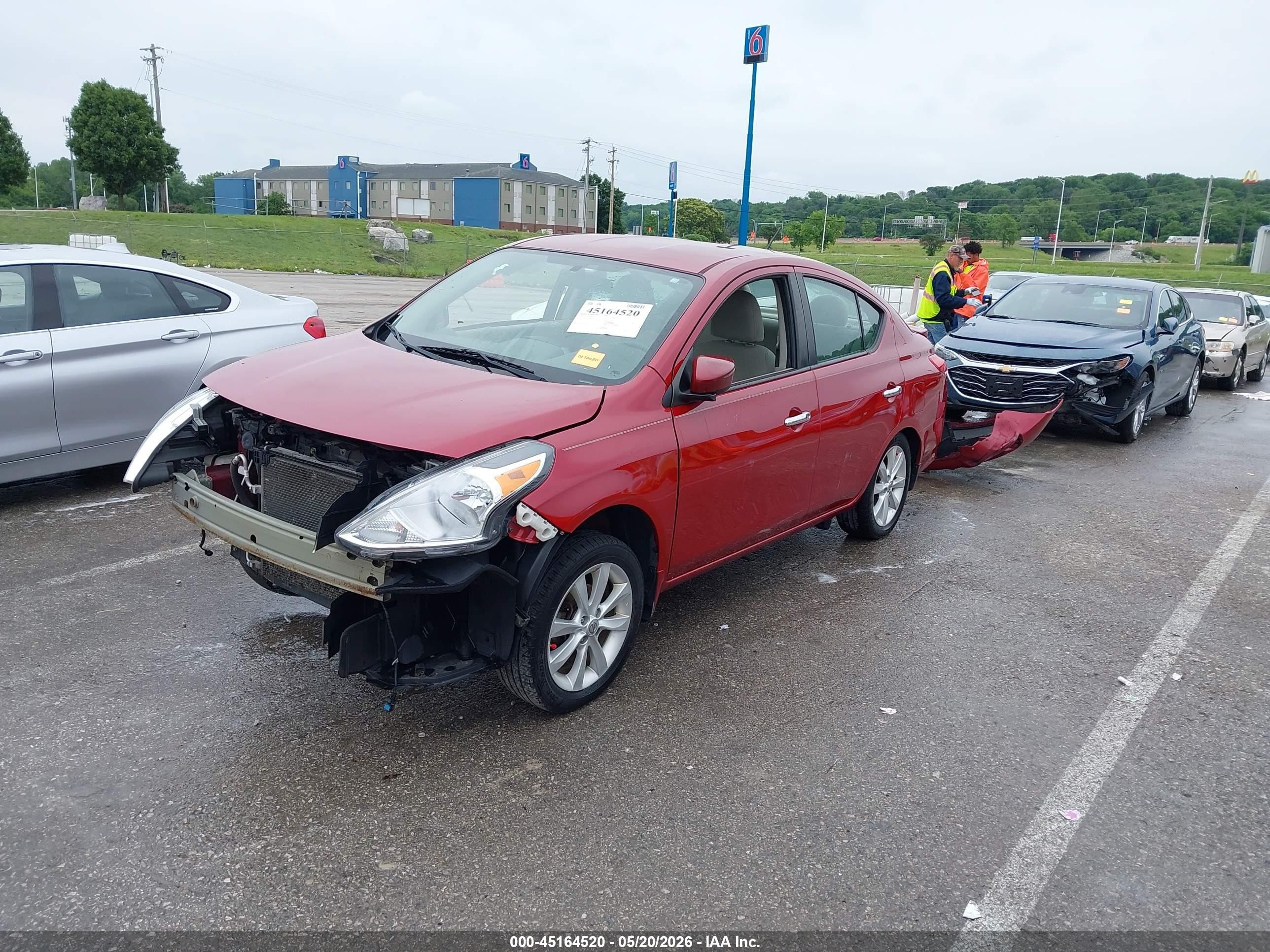2015 Nissan Versa 1.6 Sl Red vin: 3N1CN7AP5FL873017