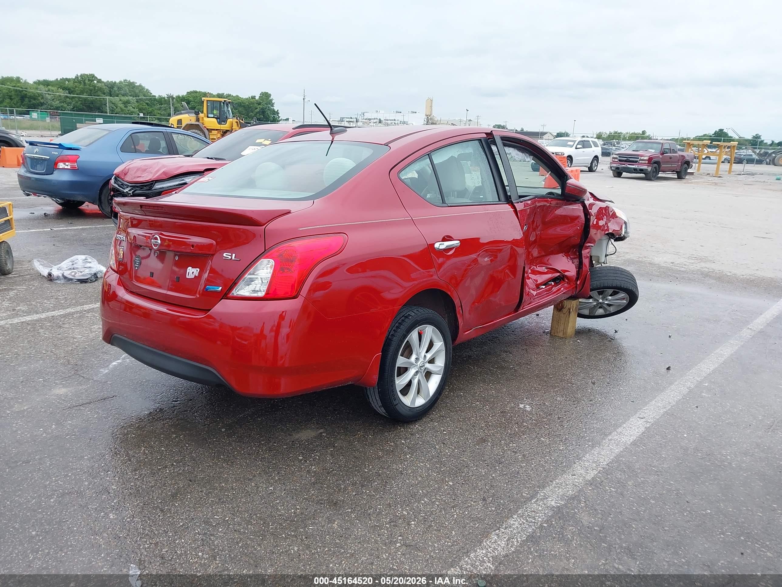 2015 Nissan Versa 1.6 Sl Red vin: 3N1CN7AP5FL873017