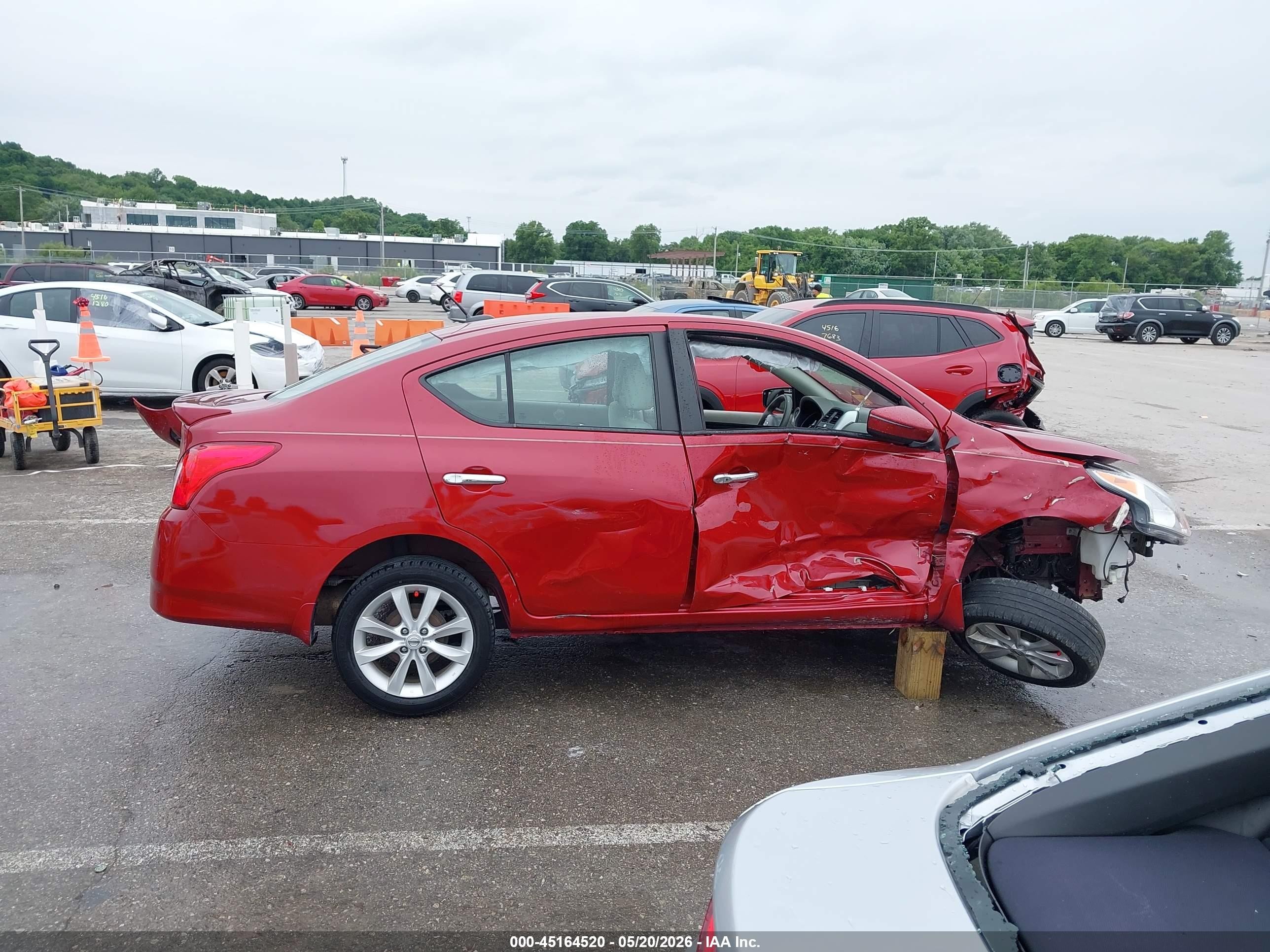 2015 Nissan Versa 1.6 Sl Red vin: 3N1CN7AP5FL873017