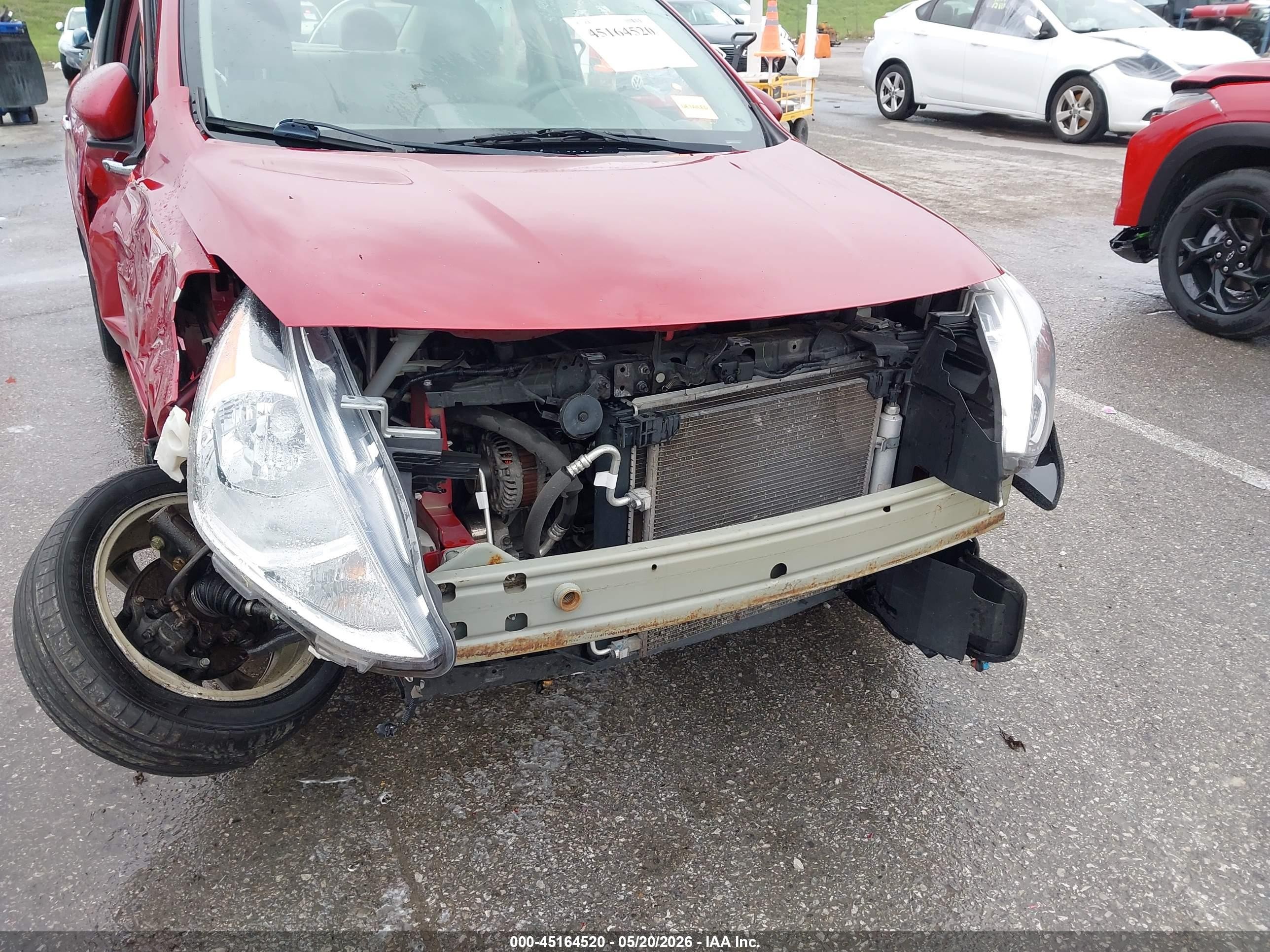 2015 Nissan Versa 1.6 Sl Red vin: 3N1CN7AP5FL873017