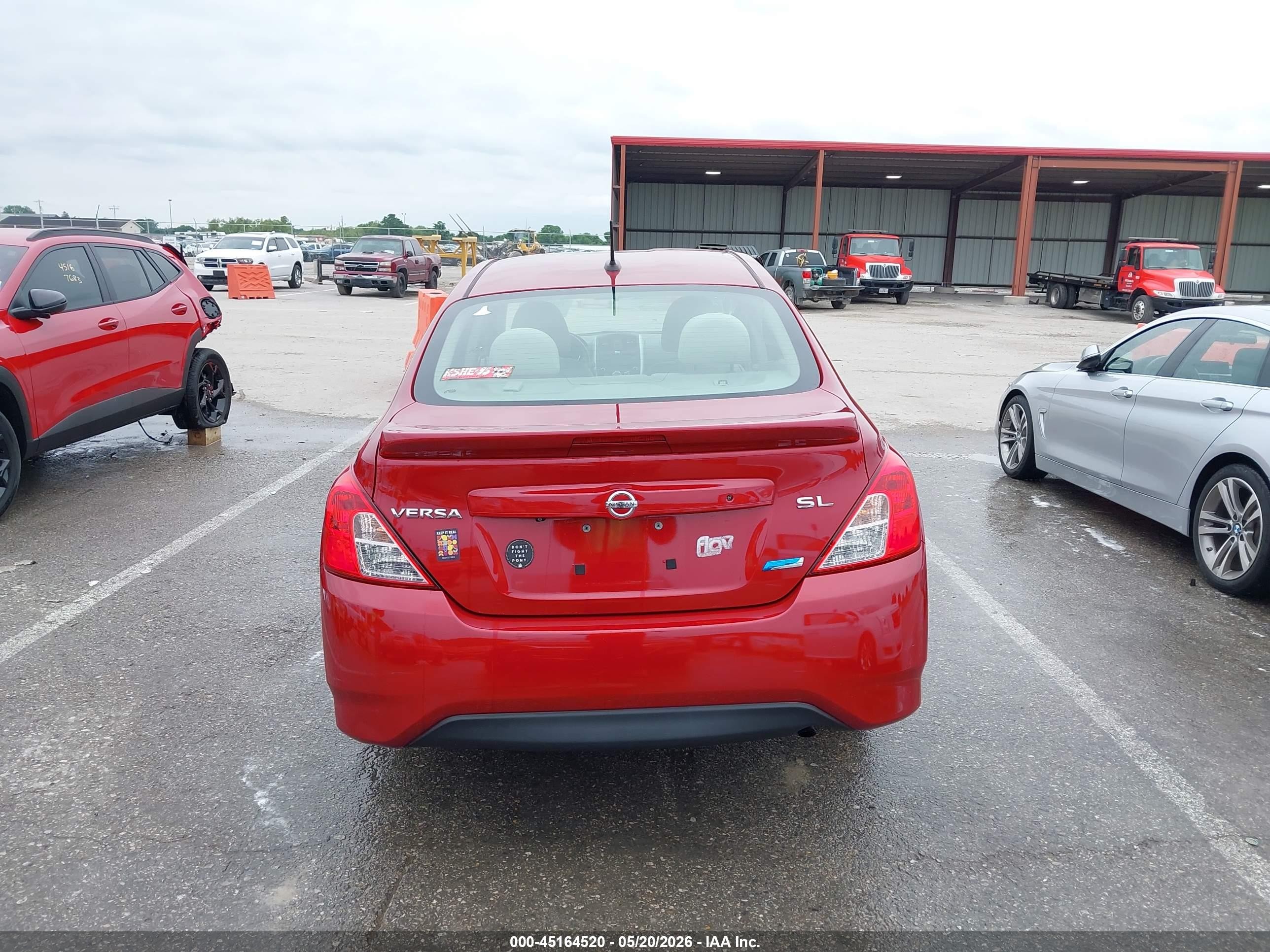 2015 Nissan Versa 1.6 Sl Red vin: 3N1CN7AP5FL873017