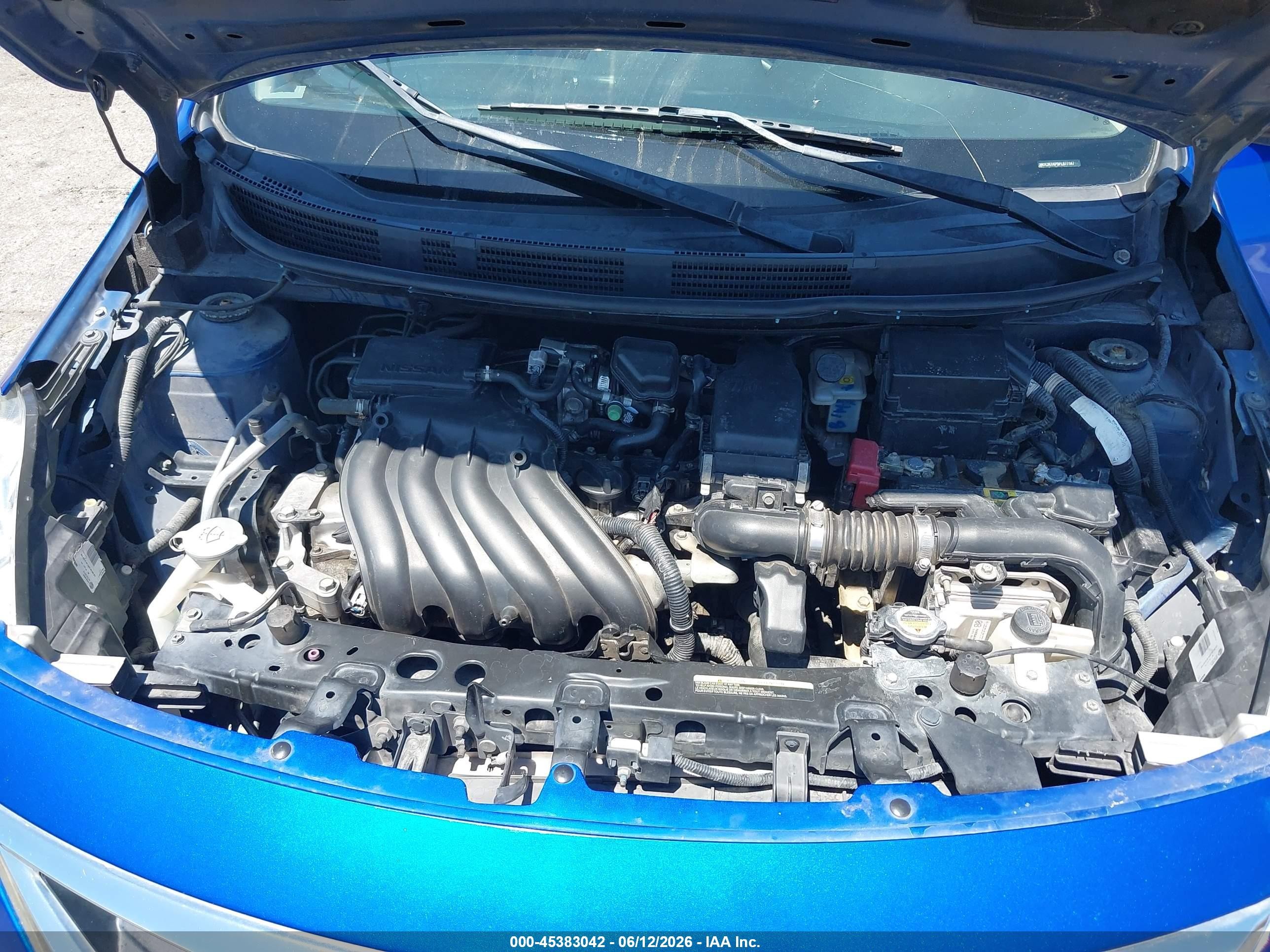 2015 Nissan Versa 1.6 S+ Blue vin: 3N1CN7AP5FL877147