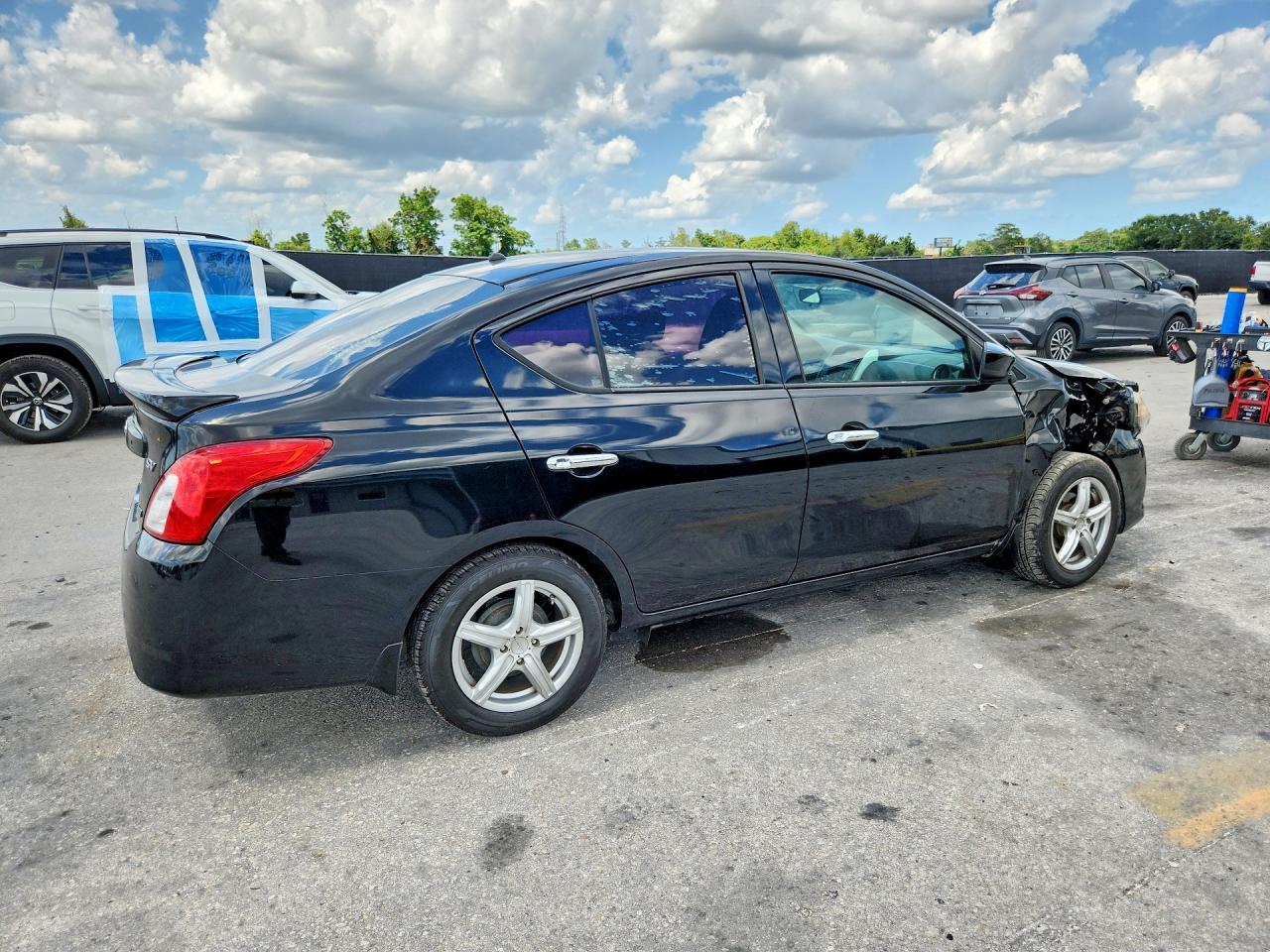 2015 Nissan Versa 1.6 Sv Black vin: 3N1CN7AP5FL887984