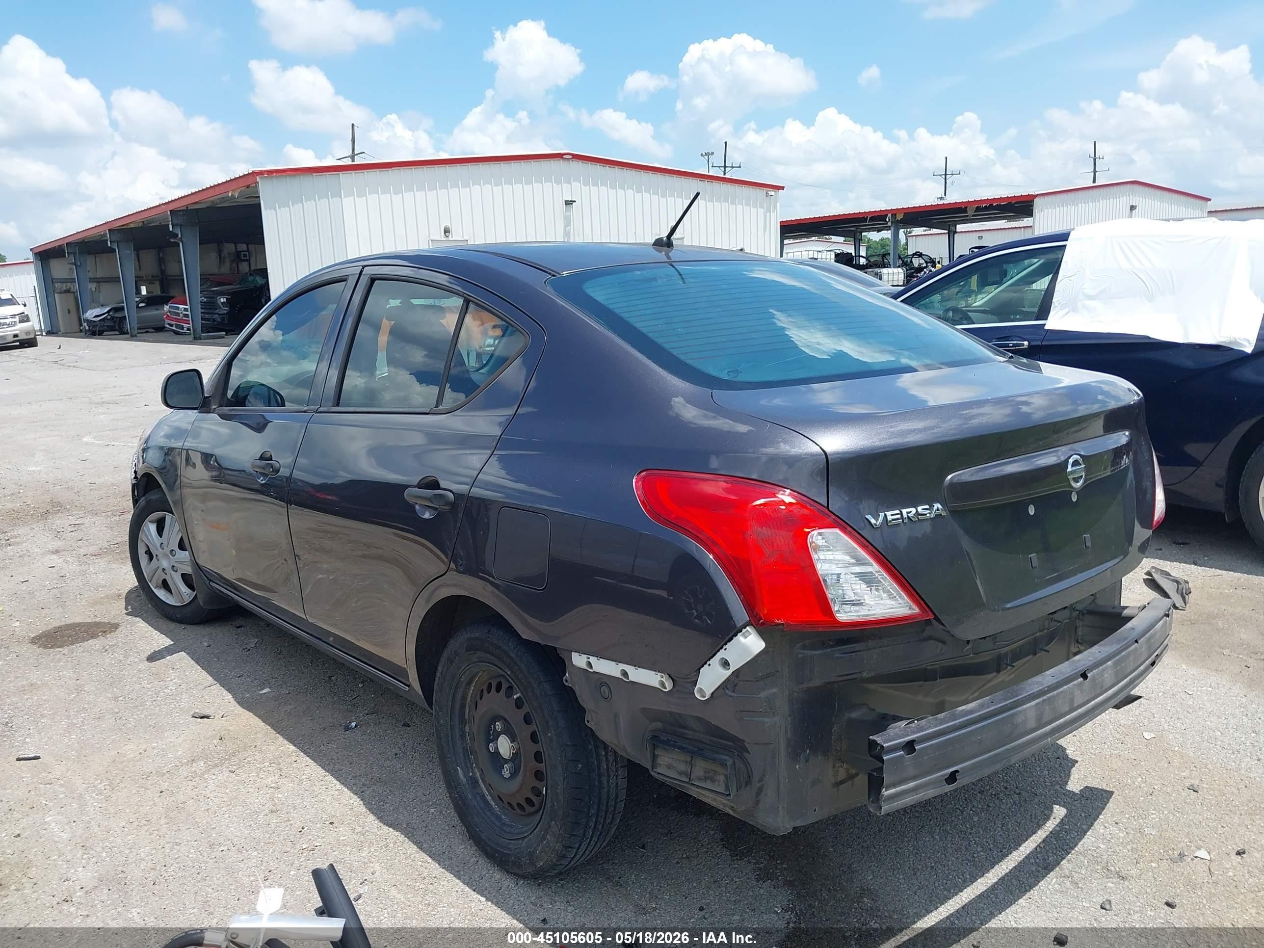2015 Nissan Versa 1.6 S Gray vin: 3N1CN7AP5FL891839