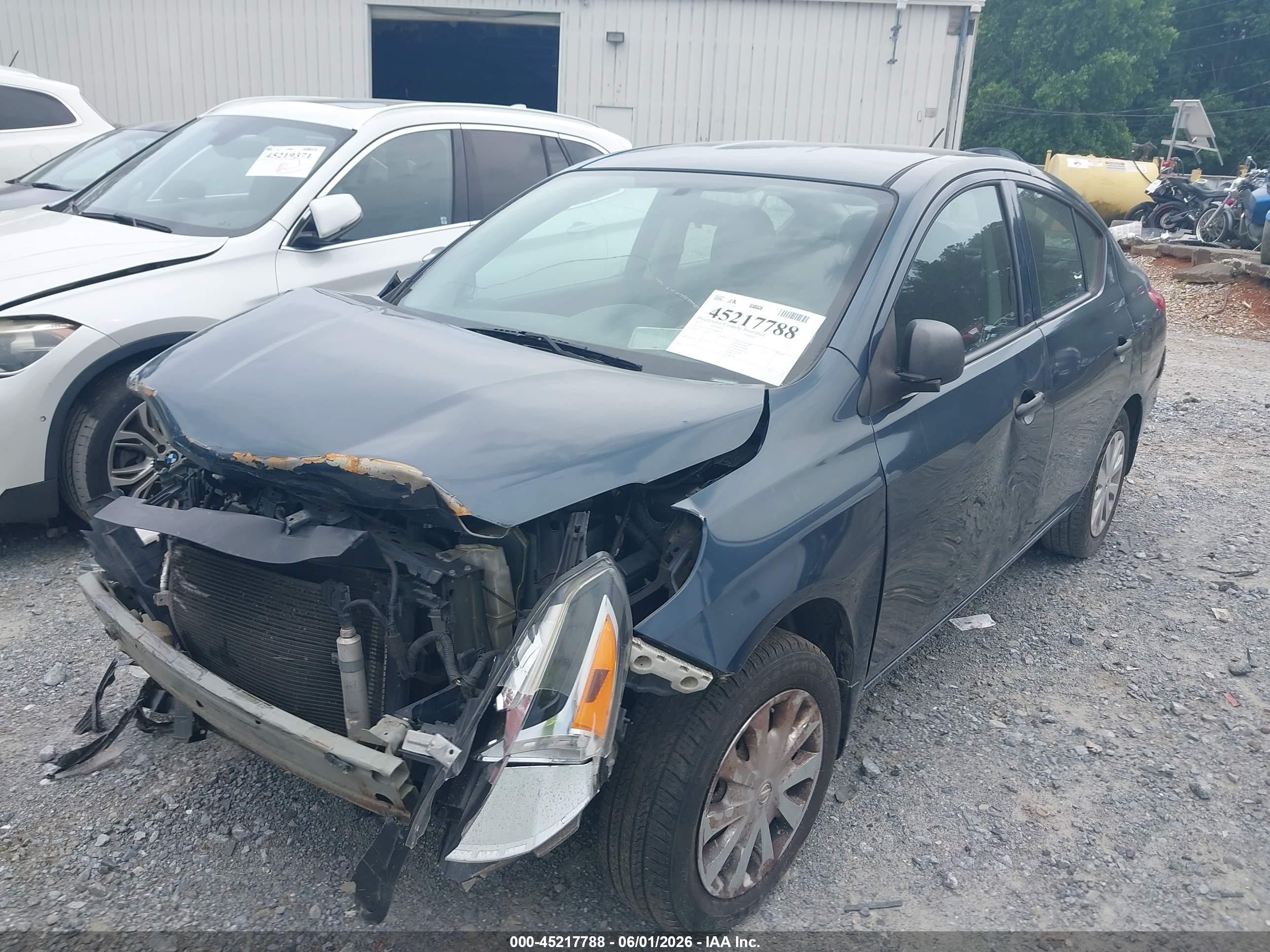 2015 Nissan Versa 1.6 S Black vin: 3N1CN7AP5FL908414