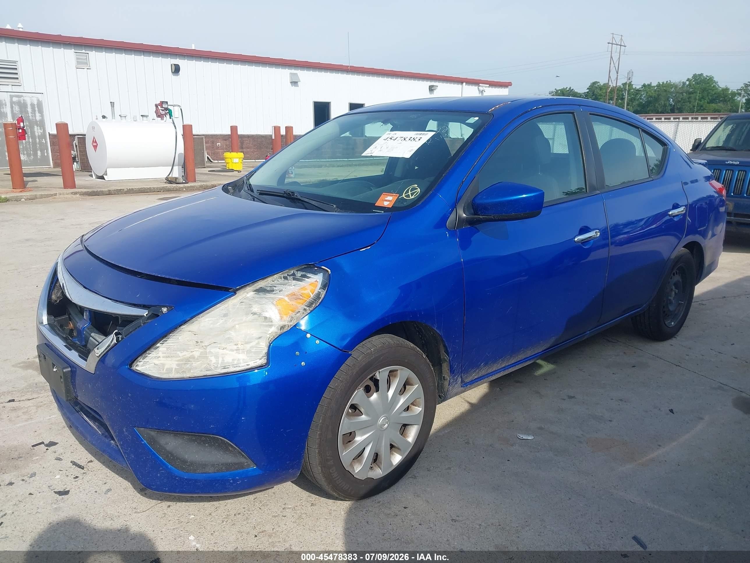2015 Nissan Versa 1.6 Sv Синий vin: 3N1CN7AP5FL911989