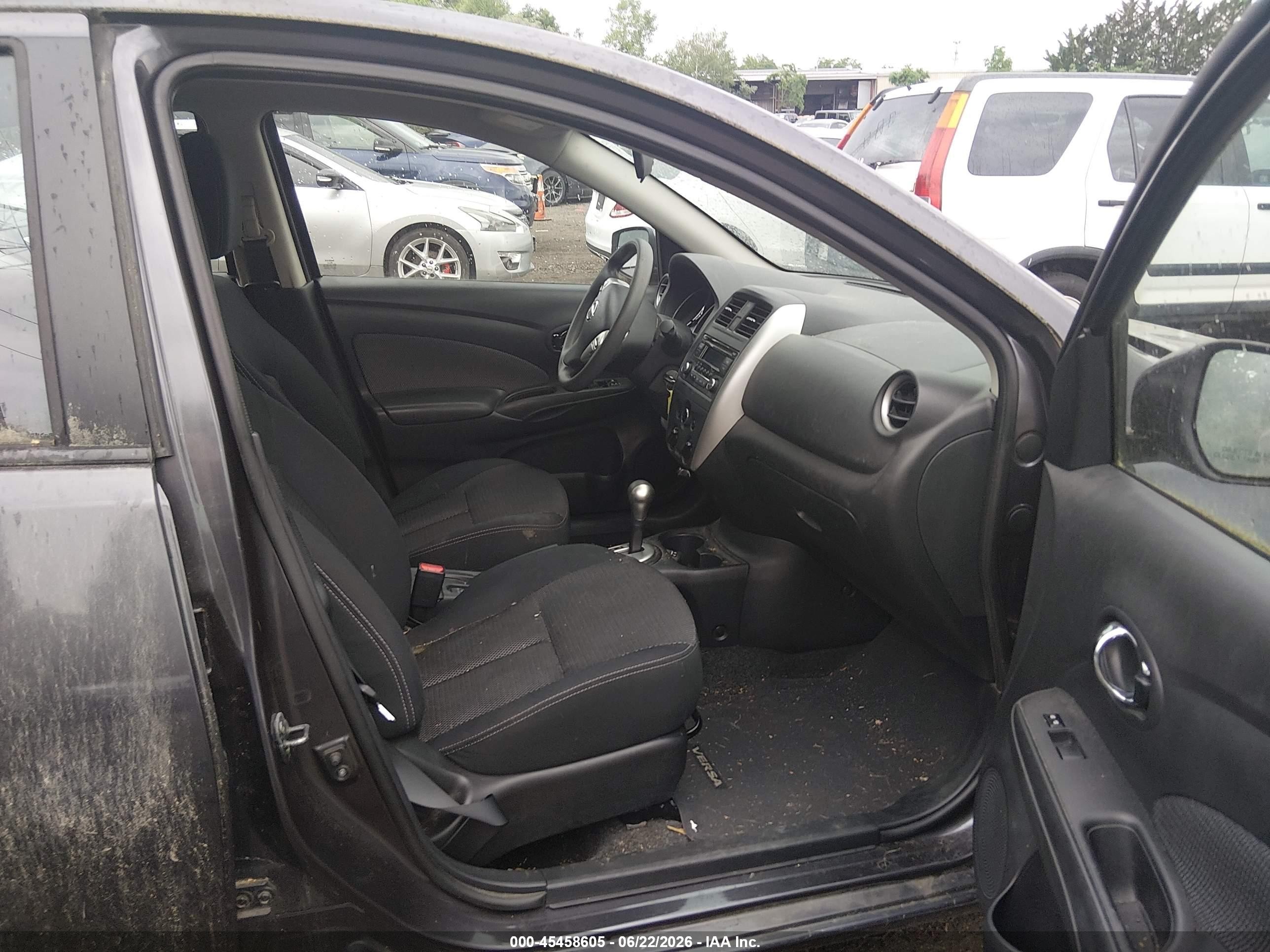 2015 Nissan Versa 1.6 Sv Gray vin: 3N1CN7AP5FL914214