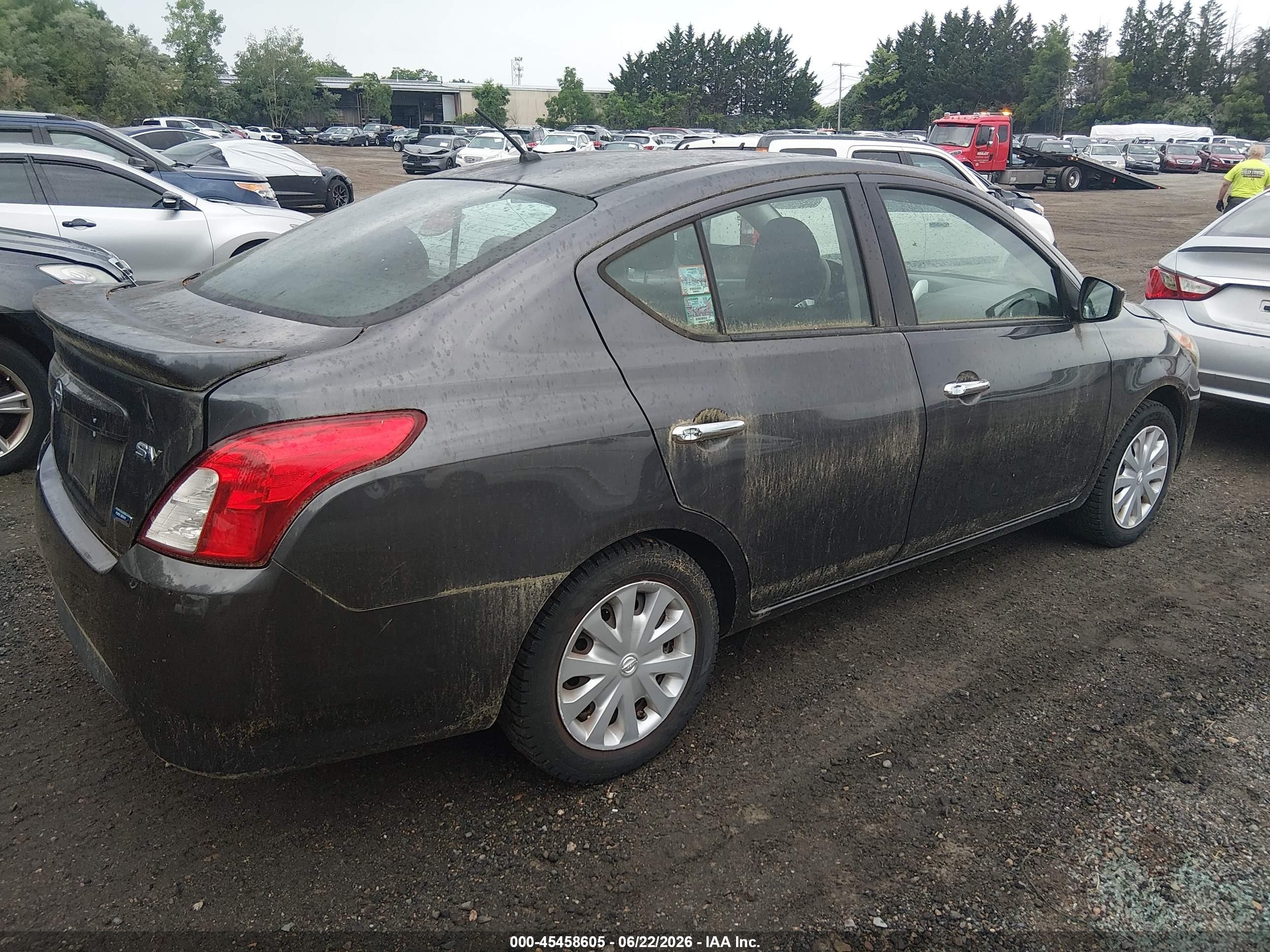 2015 Nissan Versa 1.6 Sv Gray vin: 3N1CN7AP5FL914214