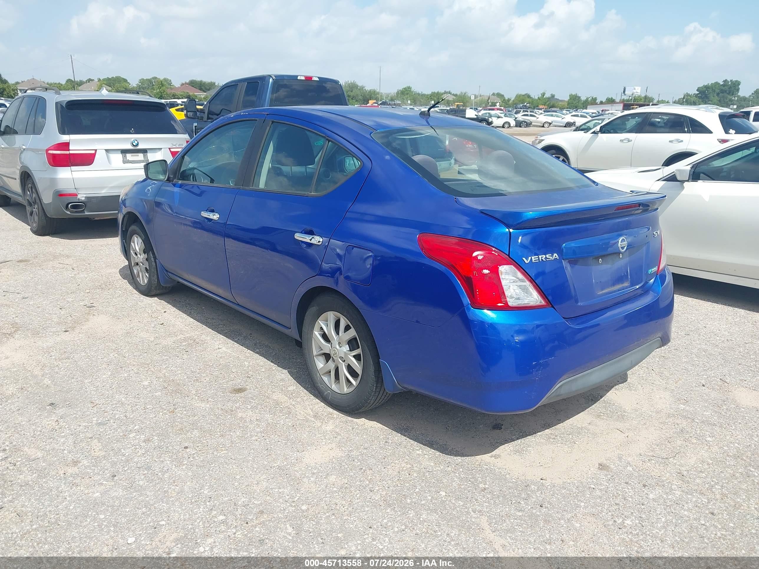 2015 Nissan Versa 1.6 Sv Blue vin: 3N1CN7AP5FL936410