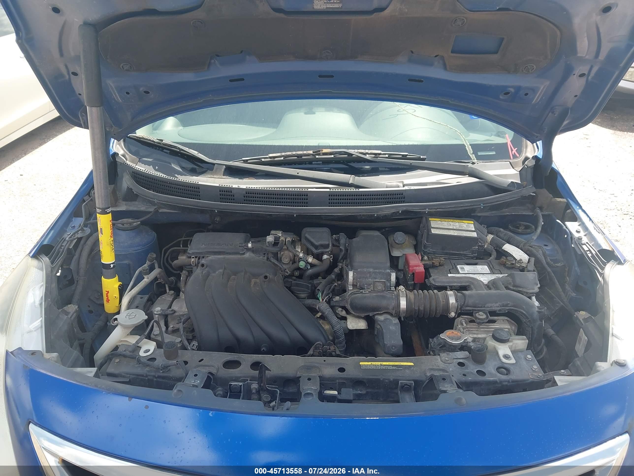 2015 Nissan Versa 1.6 Sv Blue vin: 3N1CN7AP5FL936410